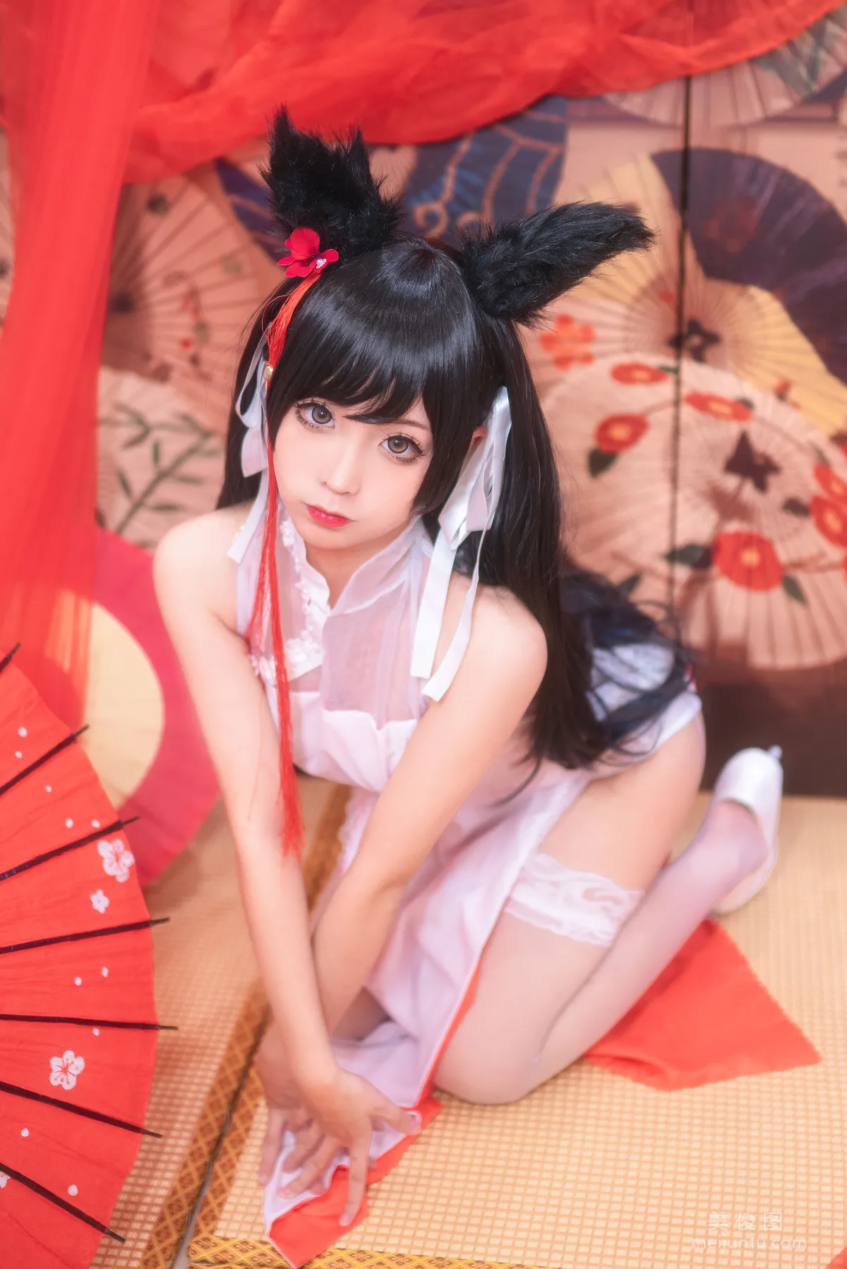 [美女Coser] 蠢沫沫 《爱宕习字》 写真集6