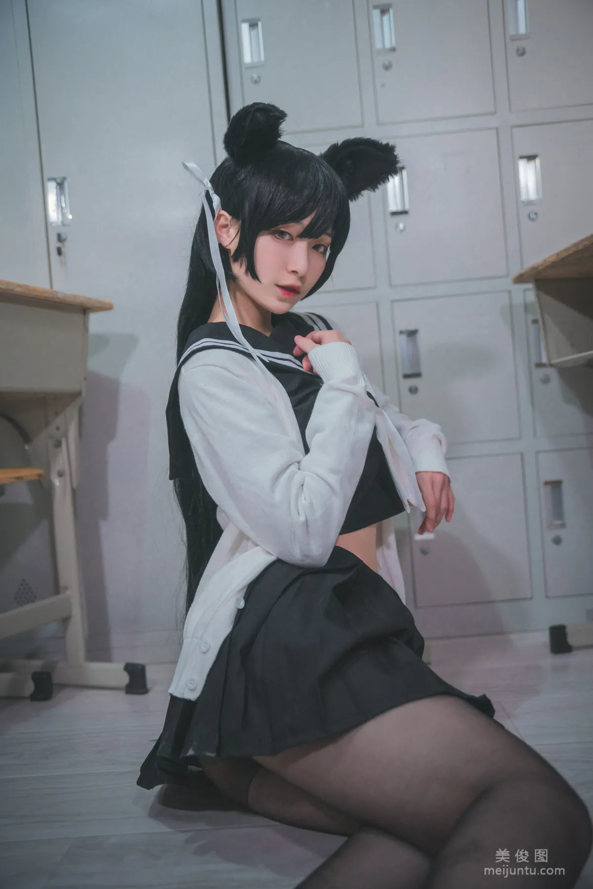 [美女Coser] 鐵闆燒鬼舞w 《愛宕jk》 寫真集 12