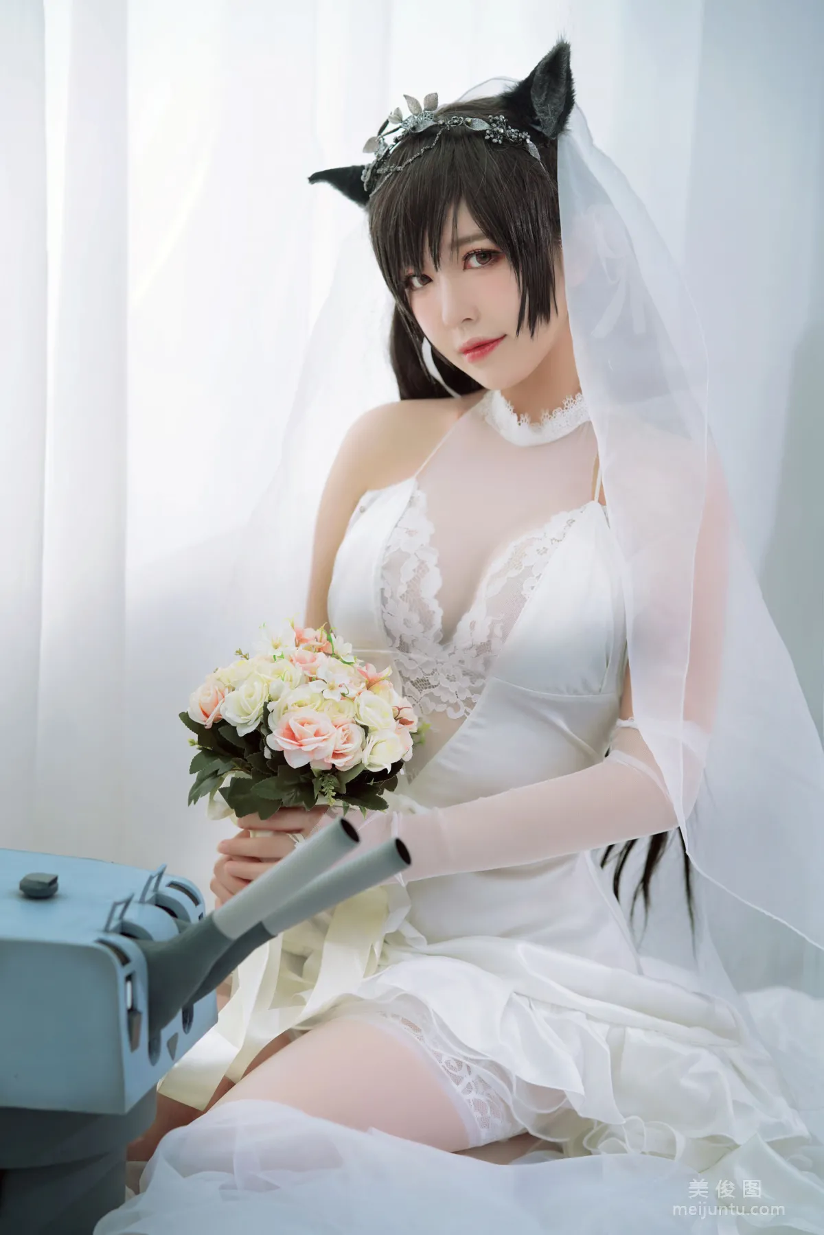 [美女Coser] 半半子 《爱宕花嫁》 写真集6