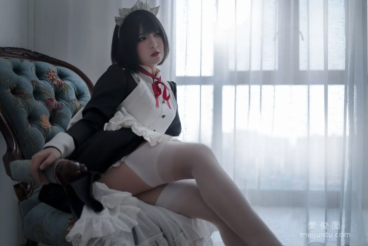 [美女Coser] 半半子 《 嫌パン メイド》 写真集19