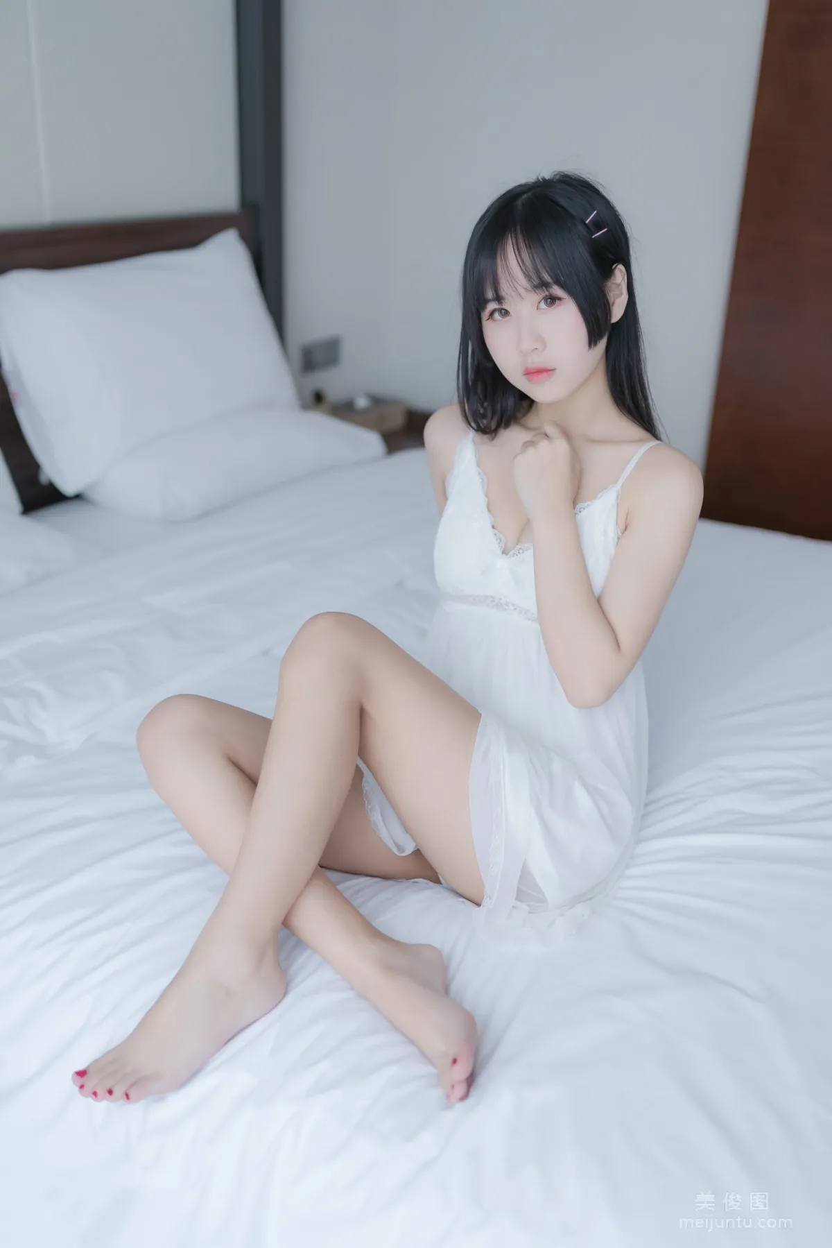 [Beauty Coser] Mengyaer o0, White Private Shoot Photo Set photo 6