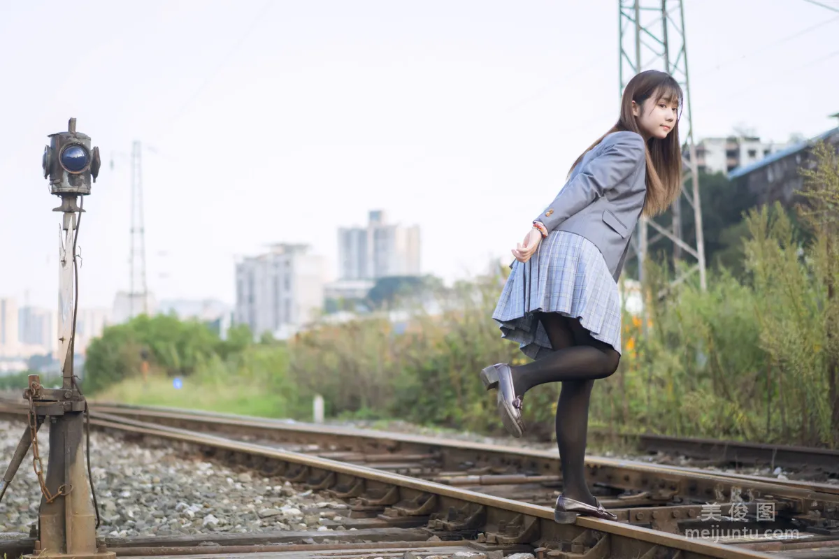 [Web Idols] Ji Jingjiang, Elopement Uniform Photo Set photo 5