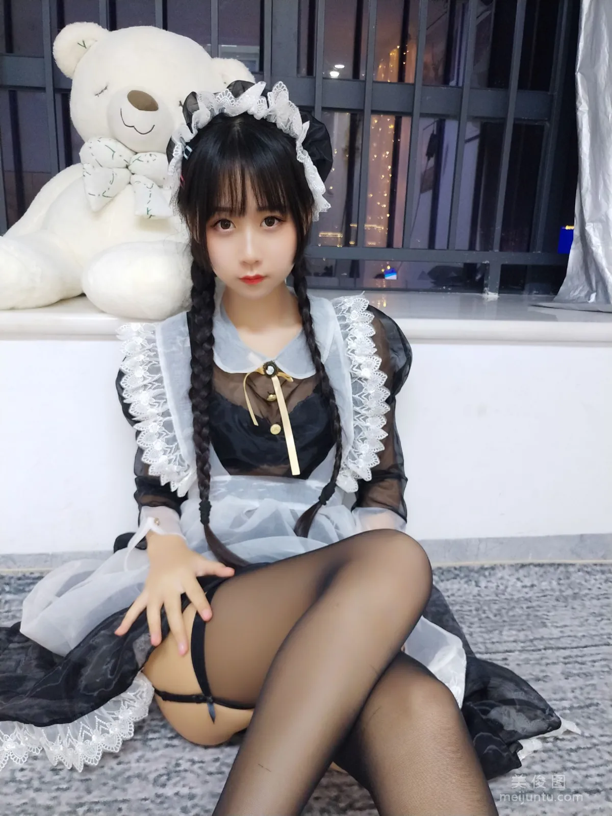 Beautiful Girl COSER Mengyaer o0 Transparent Maid Photo Set photo 17