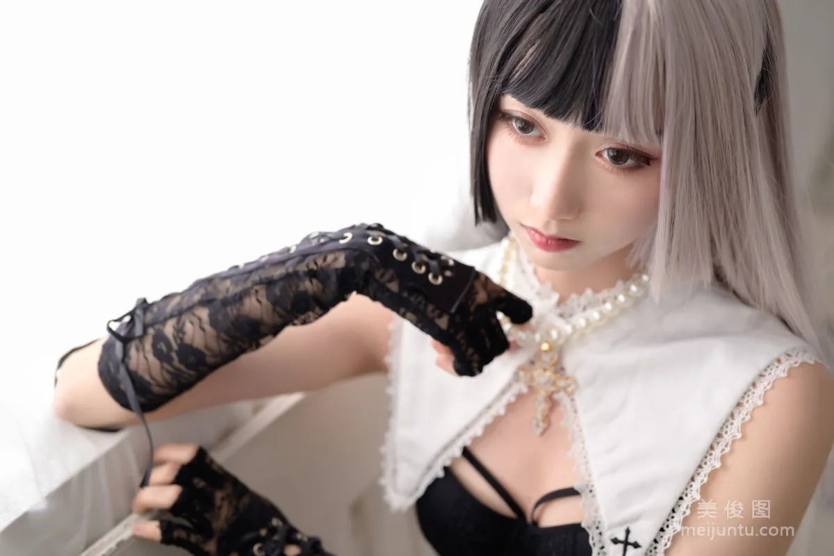 Mu Mianmian OwO [Black and White Nun] Photo Set photo 37