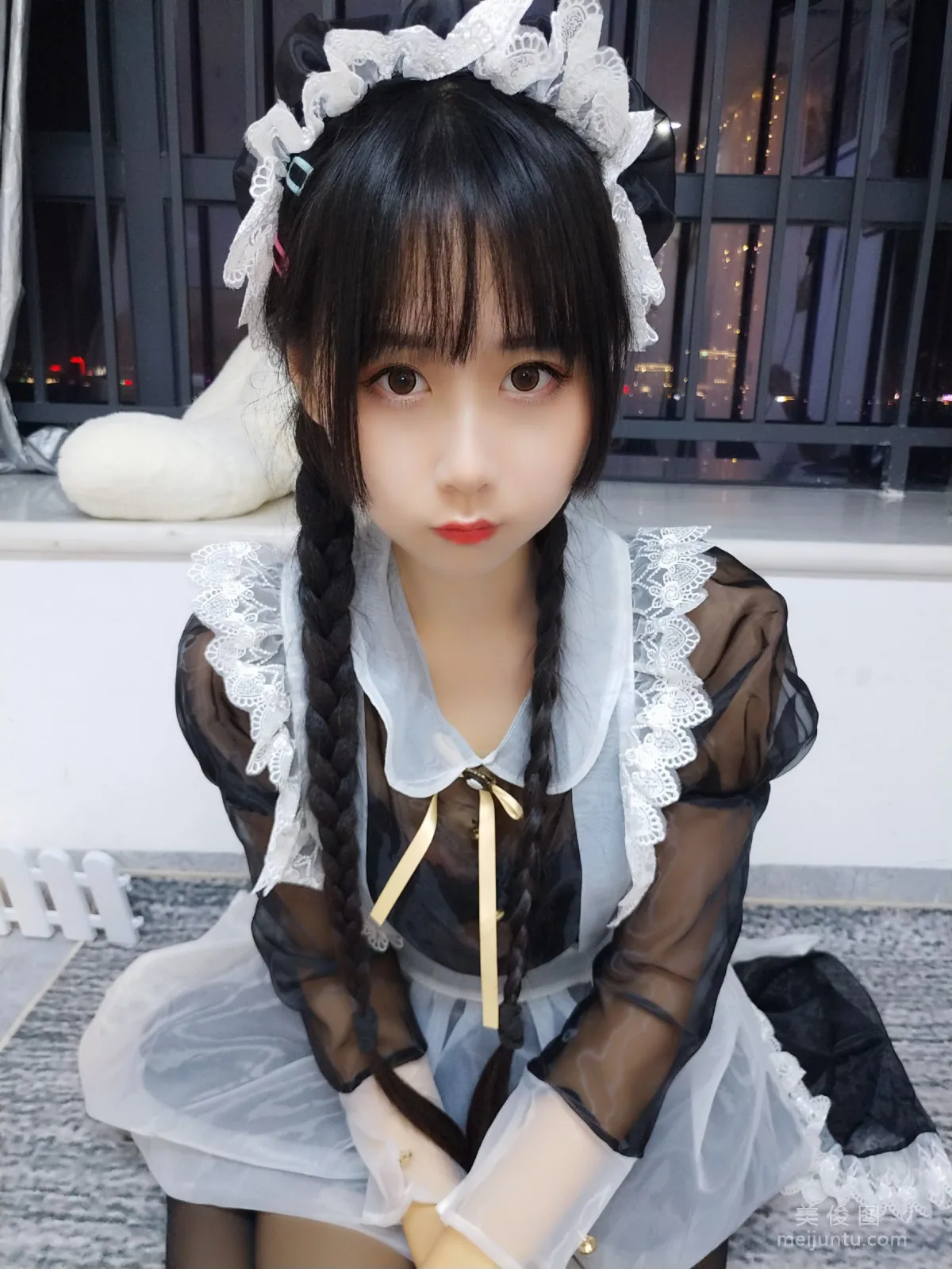 Beautiful Girl COSER Mengyaer o0 Transparent Maid Photo Set photo 18