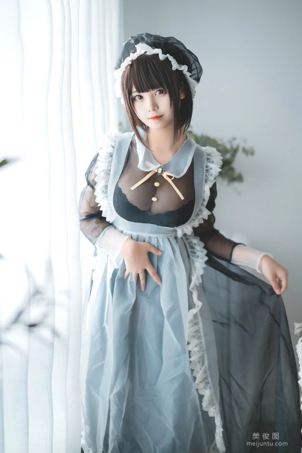[Web Idols Coser] Mizhi Maoqiu, Transparent Maid Photo Set photo 9