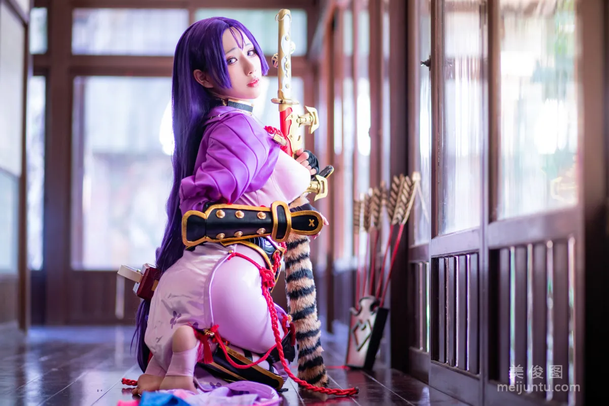 [Web Idols Coser] Yubo HaneAme, Minamoto no Yorimitsu, Photo Set photo 9