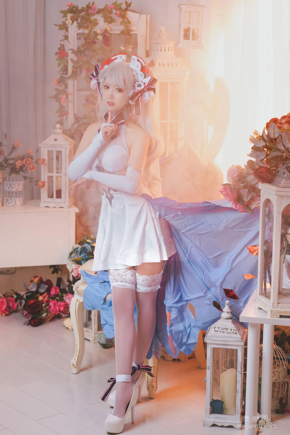 [美女Coser] 面饼仙儿 《欧根花嫁》 写真集14