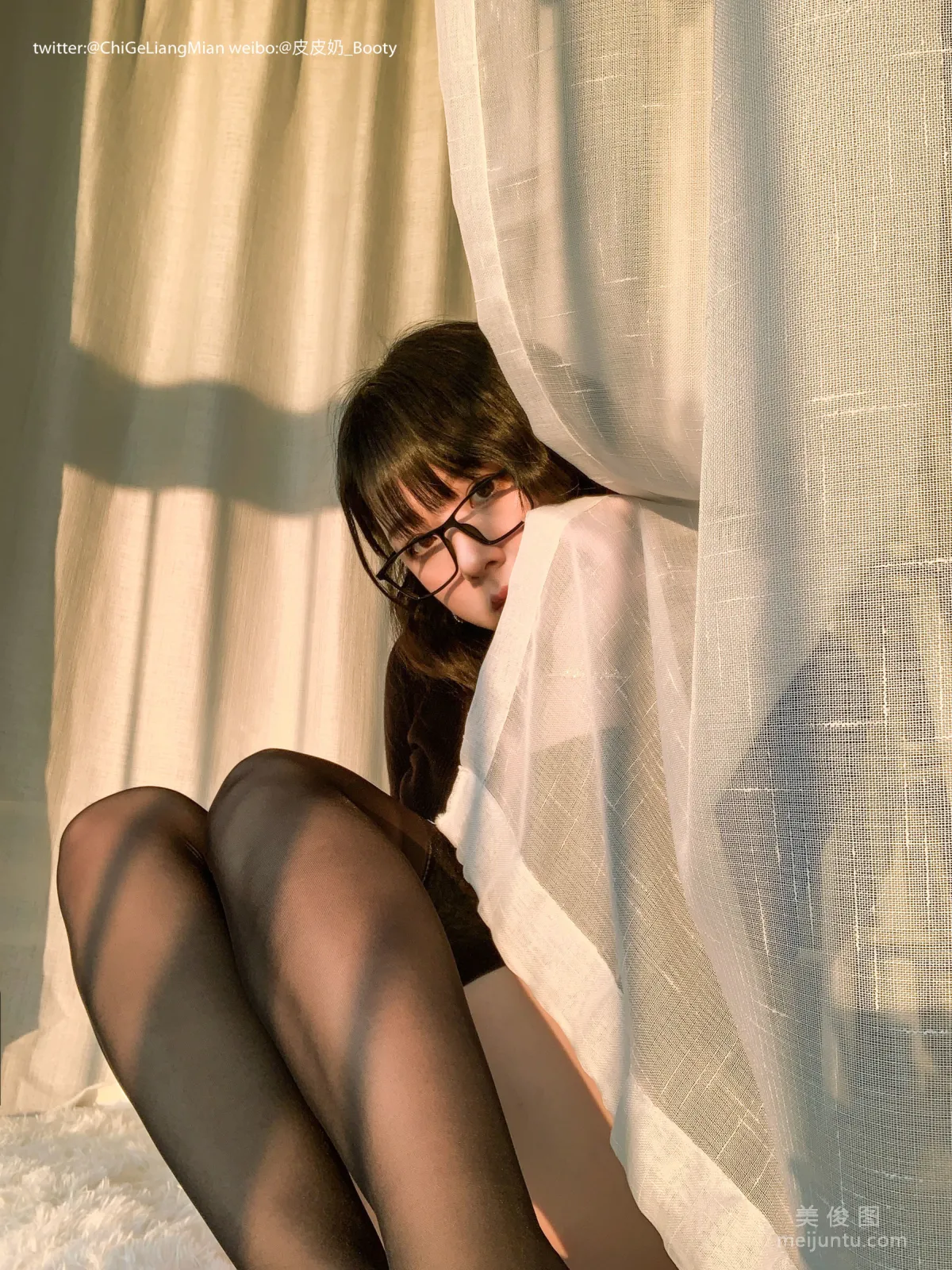 [Web Idols Coser] Pipi Naike Keai Lela "Black OL" Photo Set photo 109