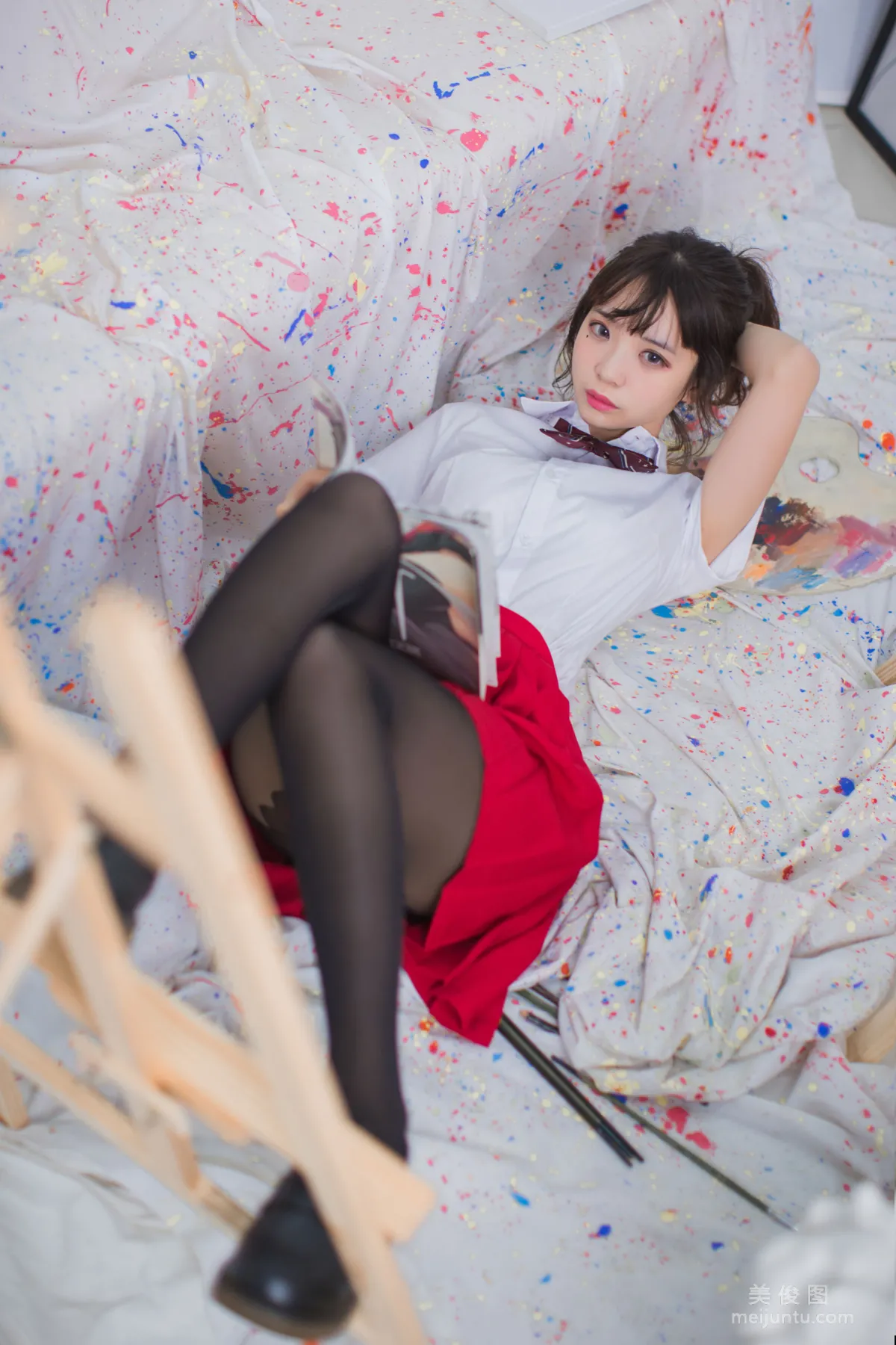 疯猫ss 《画室JK少女》 写真集7