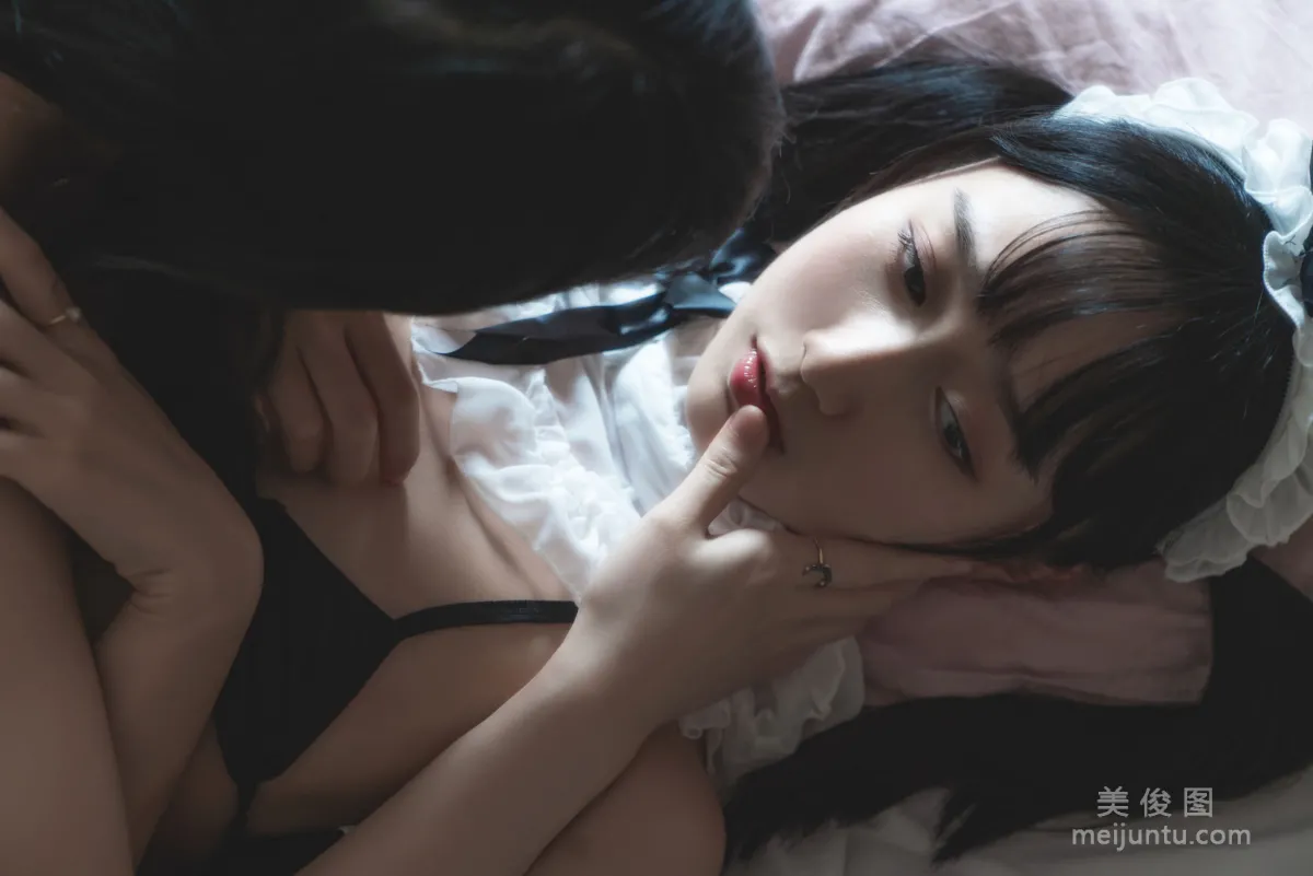 [美女Coser] 木綿綿OwO&amp;桜桃喵 《暮(黑裙×妹抖)》 寫真集 26