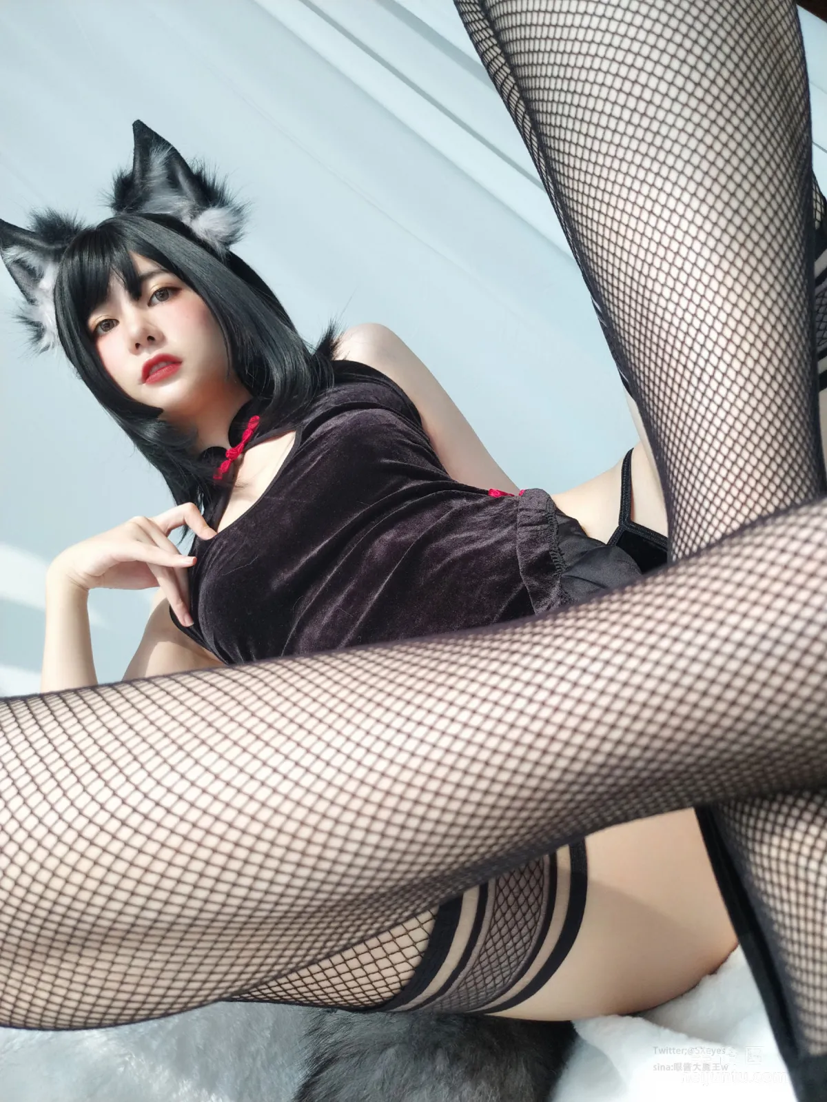 Yanjiang Damo Wang w Black Stockings Qipao Photo Set photo 31
