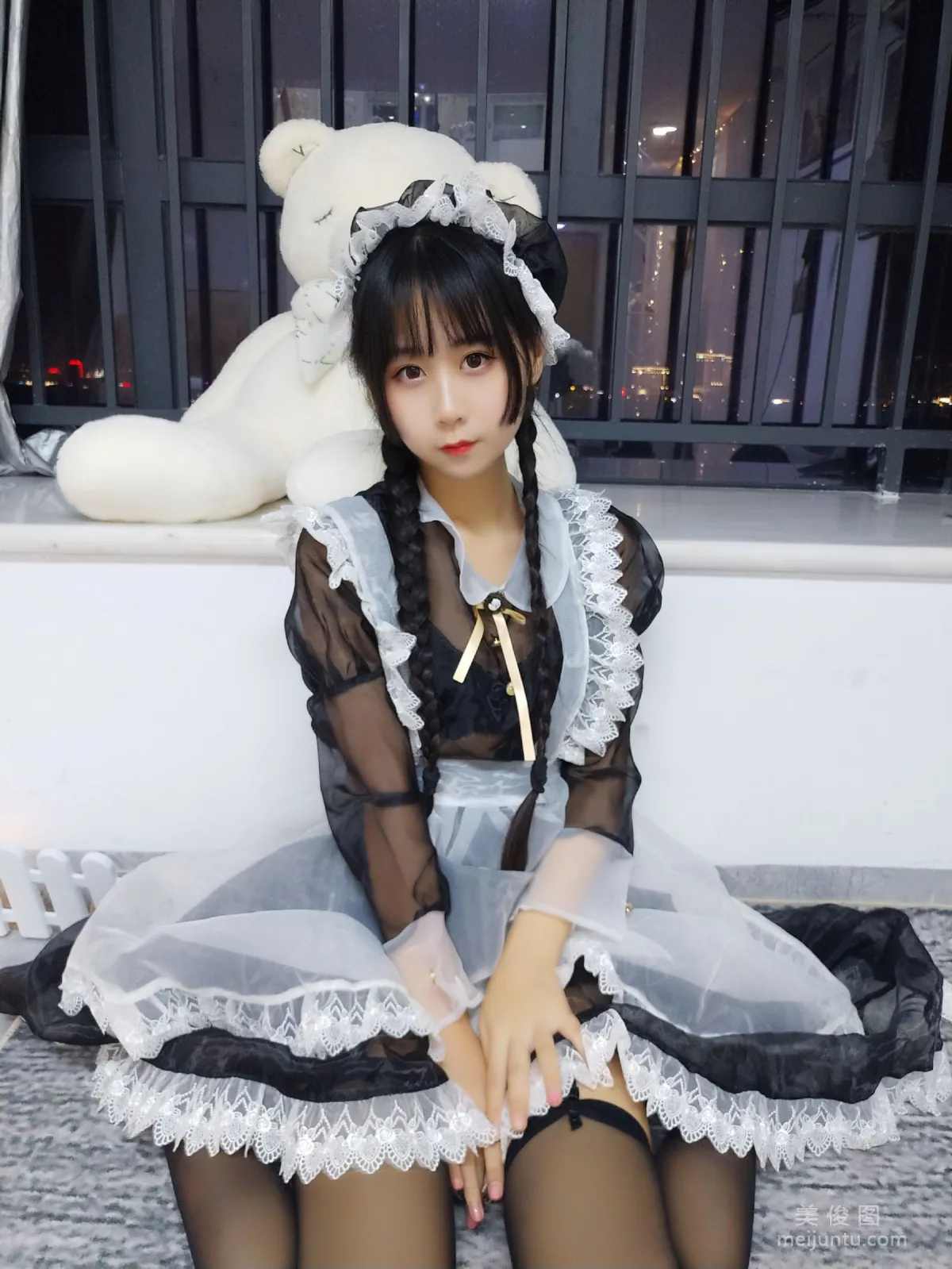 Beautiful Girl COSER Mengyaer o0 Transparent Maid Photo Set photo 21