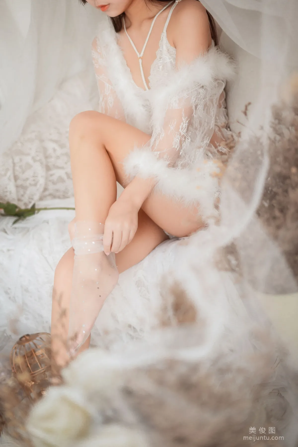 COS Beautiful Girl Mengyaer o0, Plush Underwear Photo Set photo 11