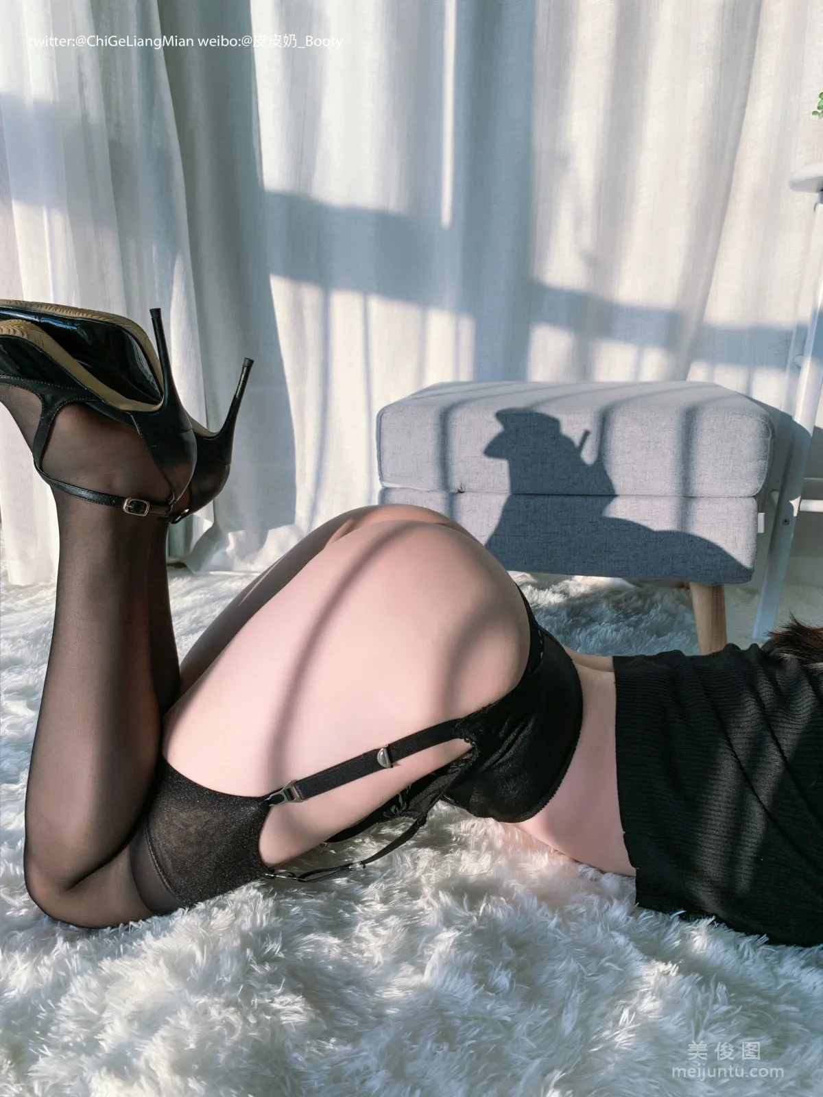 [Web Idols Coser] Pipi Naike Keai Lela "Black OL" Photo Set photo 67