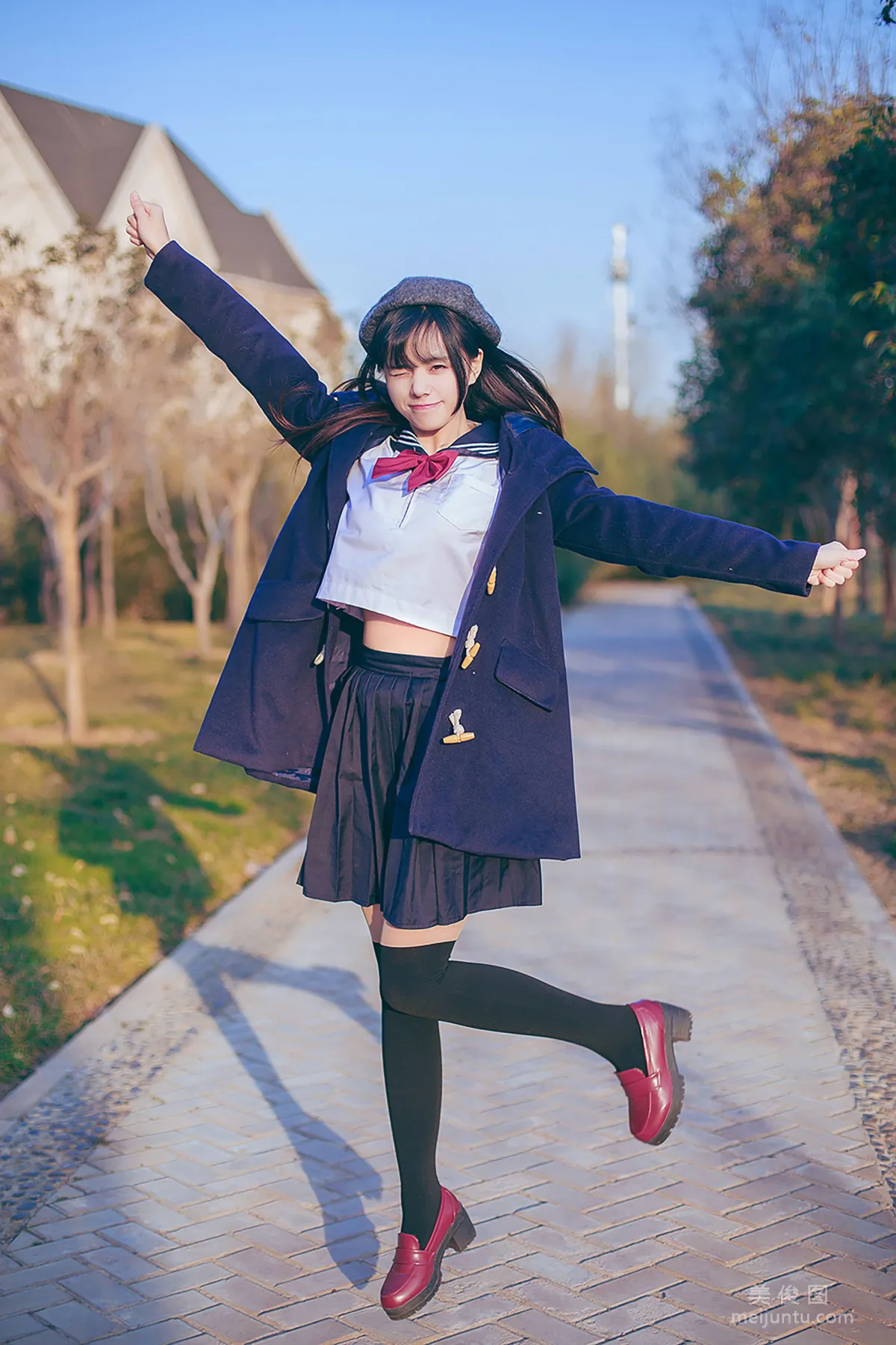 小野妹子w 《JK黑丝》 写真集6