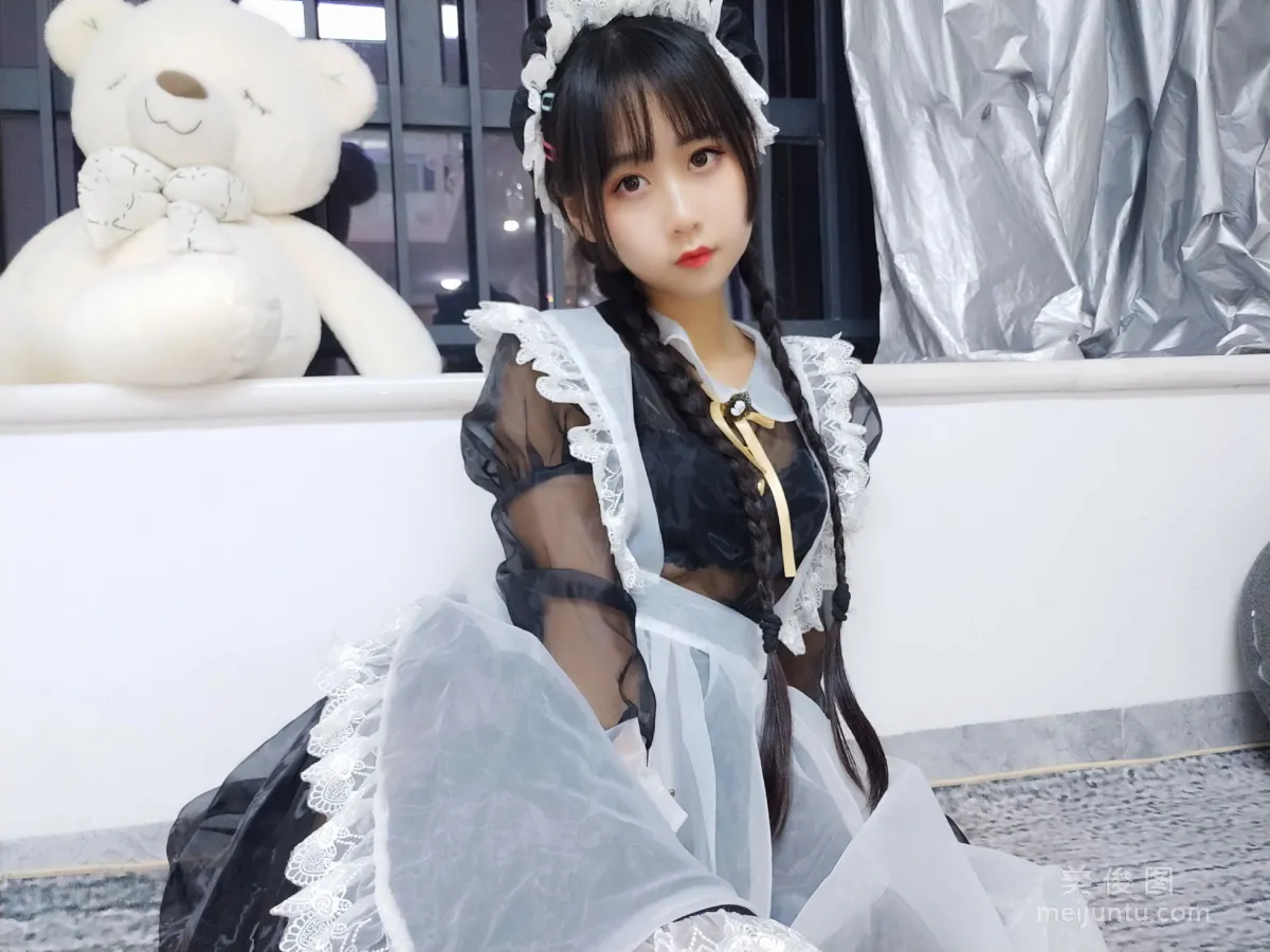 Beautiful Girl COSER Mengyaer o0 Transparent Maid Photo Set photo 15