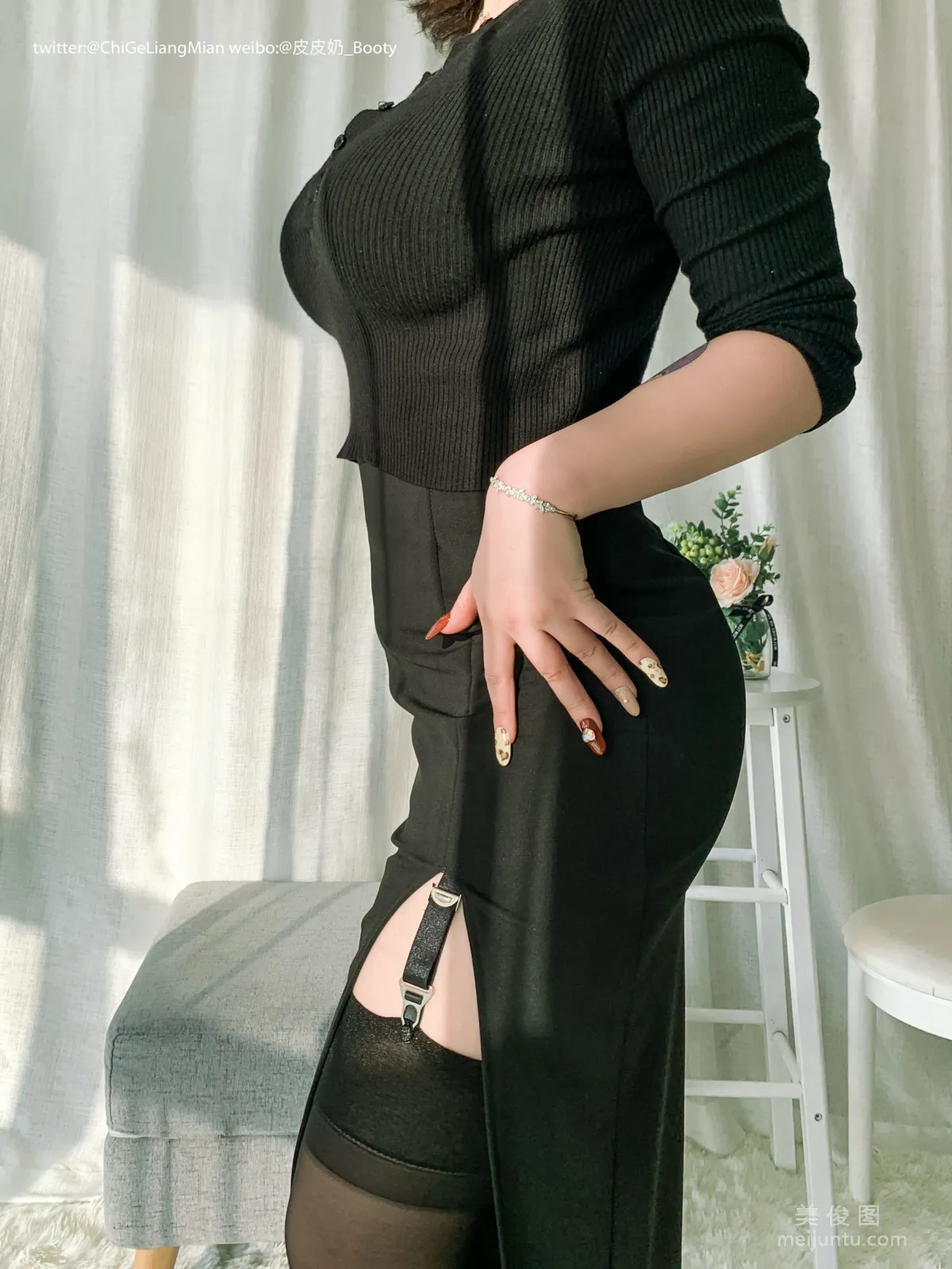 [Web Idols Coser] Pipi Naike Keai Lela "Black OL" Photo Set photo 22