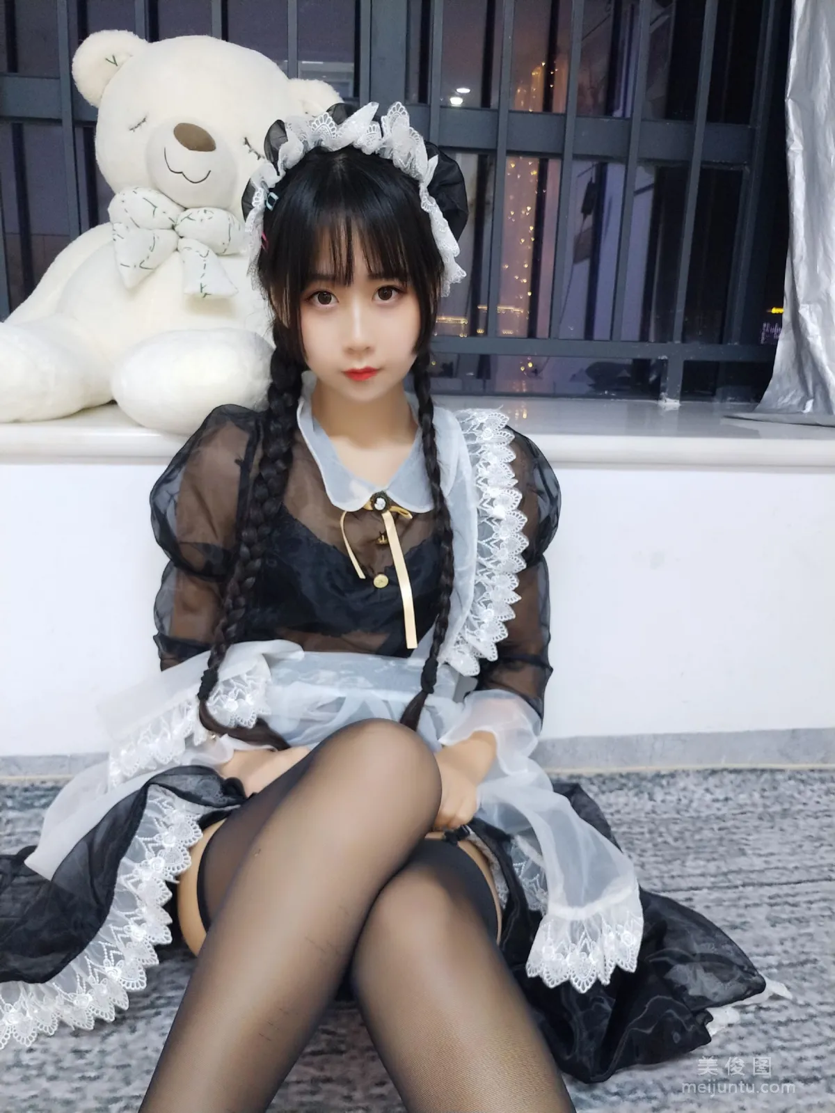 Beautiful Girl COSER Mengyaer o0 Transparent Maid Photo Set photo 16