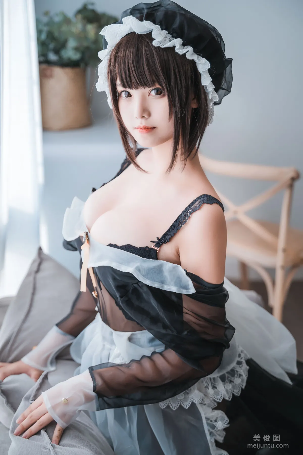 [Web Idols Coser] Mizhi Maoqiu, Transparent Maid Photo Set photo 20