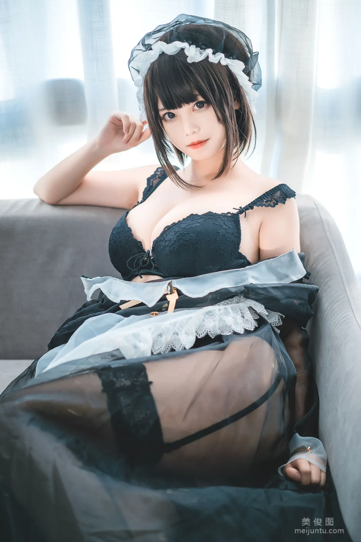 [Web Idols Coser] Mizhi Maoqiu, Transparent Maid Photo Set photo 17