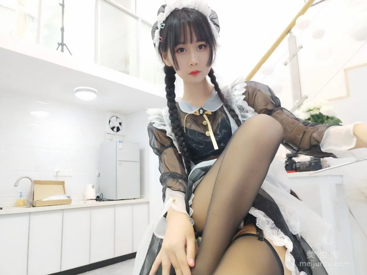 Beautiful Girl COSER Mengyaer o0 Transparent Maid Photo Set photo 14