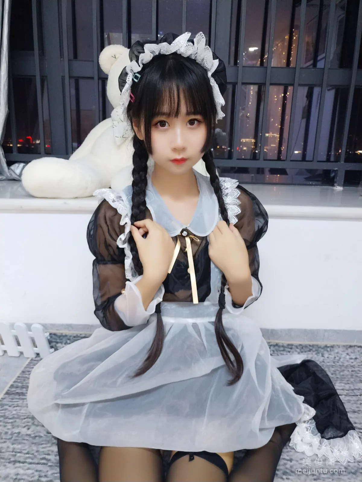 Beautiful Girl COSER Mengyaer o0 Transparent Maid Photo Set photo 19