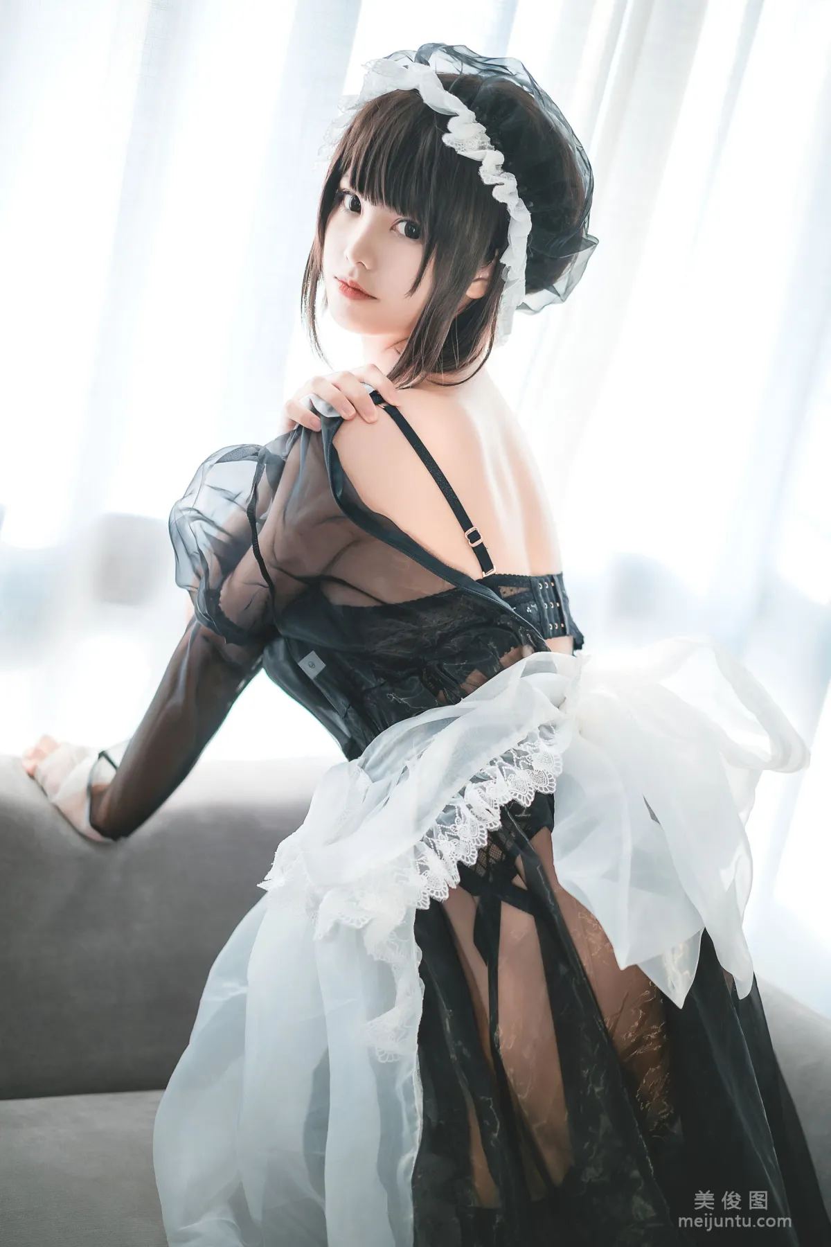 [Web Idols Coser] Mizhi Maoqiu, Transparent Maid Photo Set photo 2