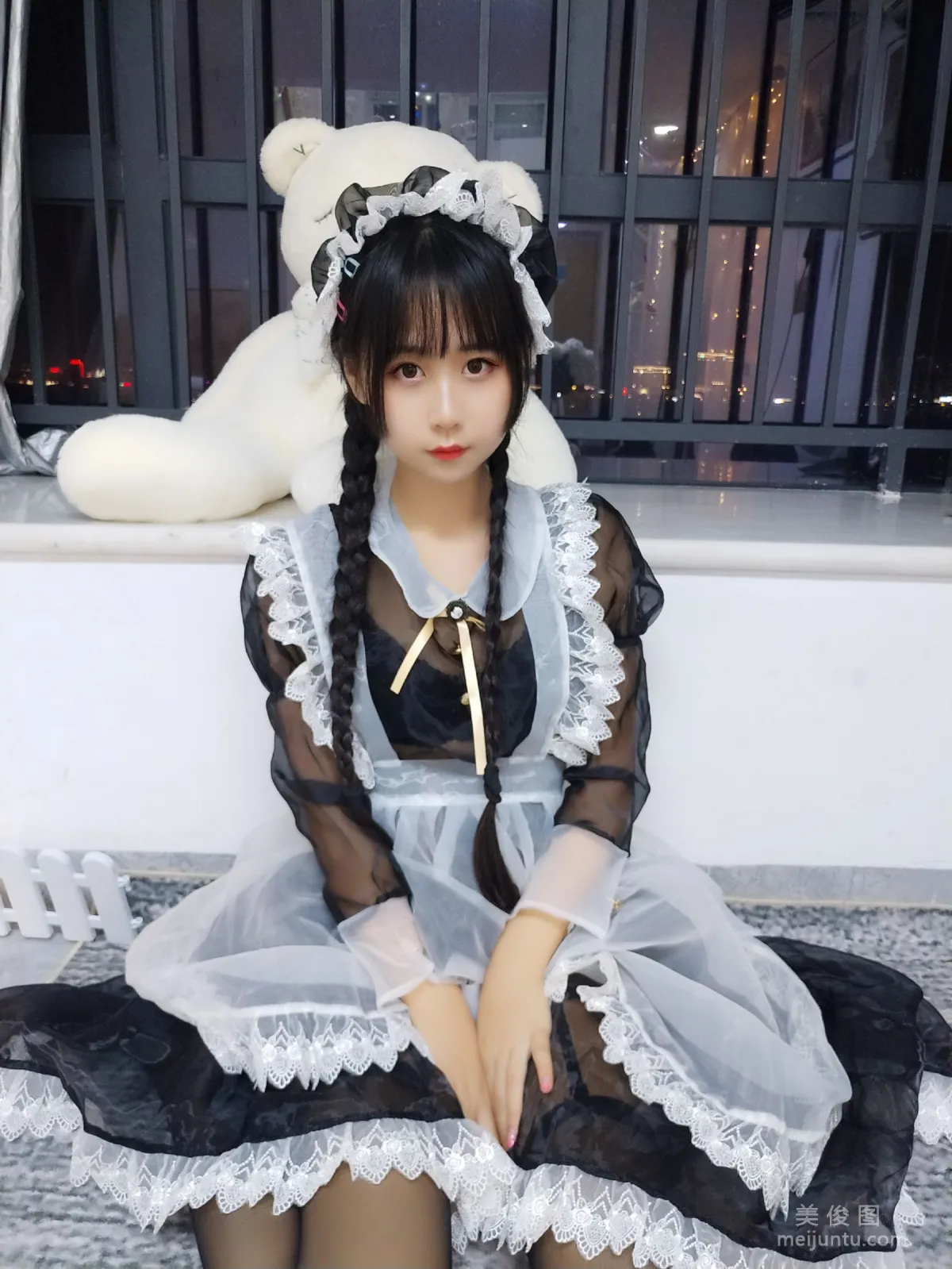 Beautiful Girl COSER Mengyaer o0 Transparent Maid Photo Set photo 20