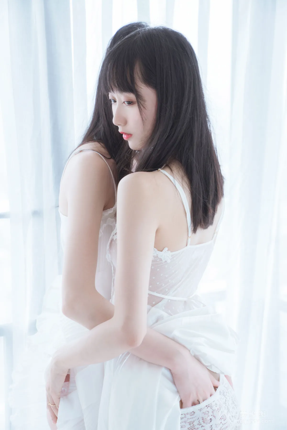 木綿綿OwO&amp;桜桃喵 《朝(白裙×白裙)》 寫真集 20