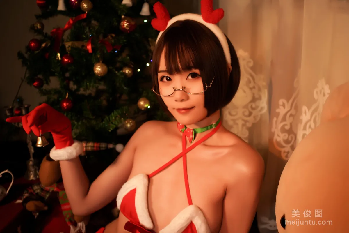 Internet Celebrity Coser Xiao Meiyan, Christmas Snowy Night Hymn Photo Set photo 21