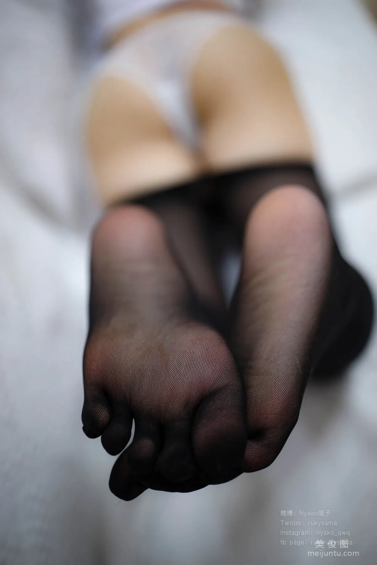 Nyako Miaozi 《Black Stockings Sailor Suit Cat Girl》 Photo Set photo 58