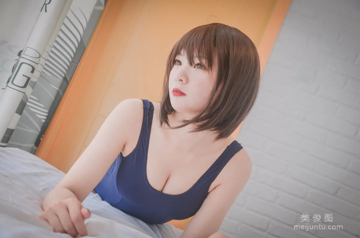 Cute Girl Shi Qingshui, School Swimsuit, Photo Set photo 17