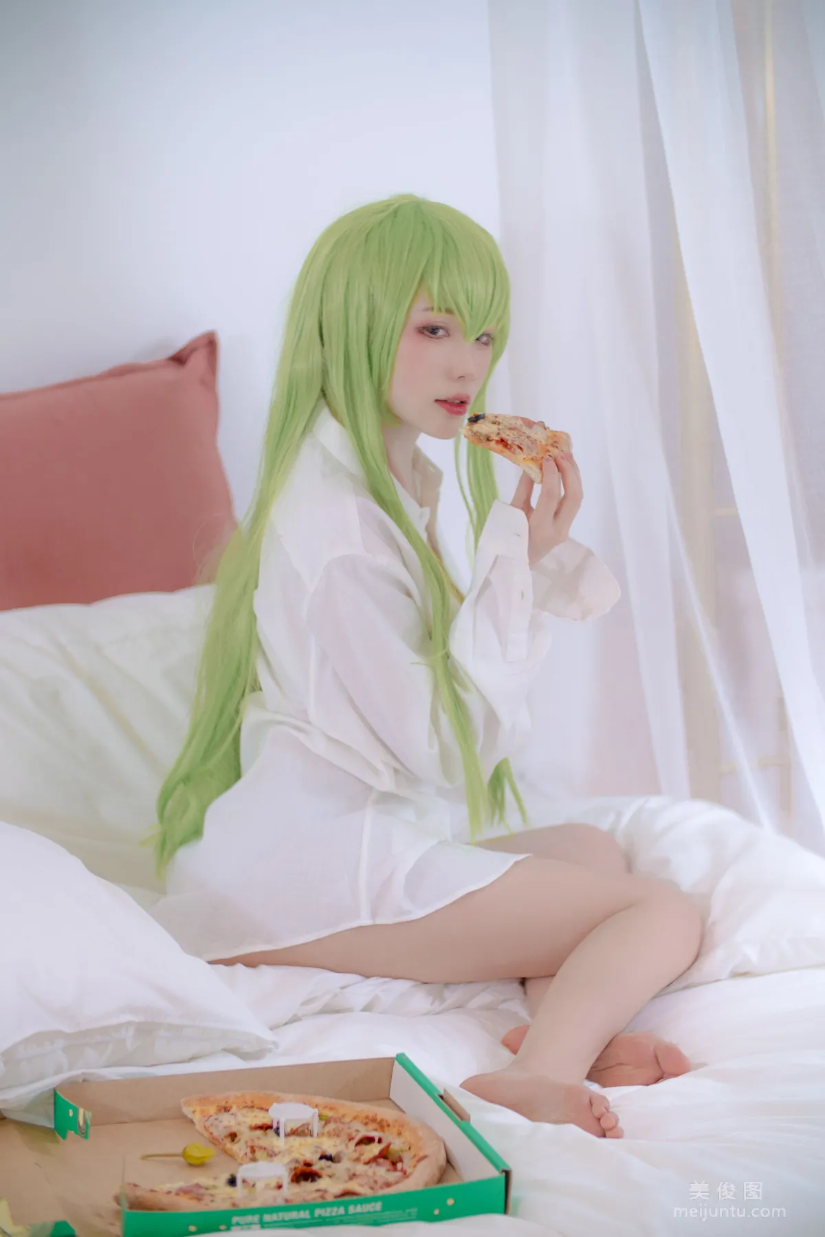 [Coser Beauty] Qisikuai wii White Shirt Photo Set photo 3