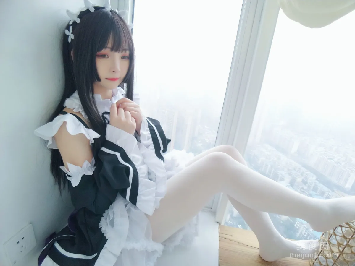 [Web Idols Coser] Guchuan kagura, Black and White Maid, Photo Set photo 30