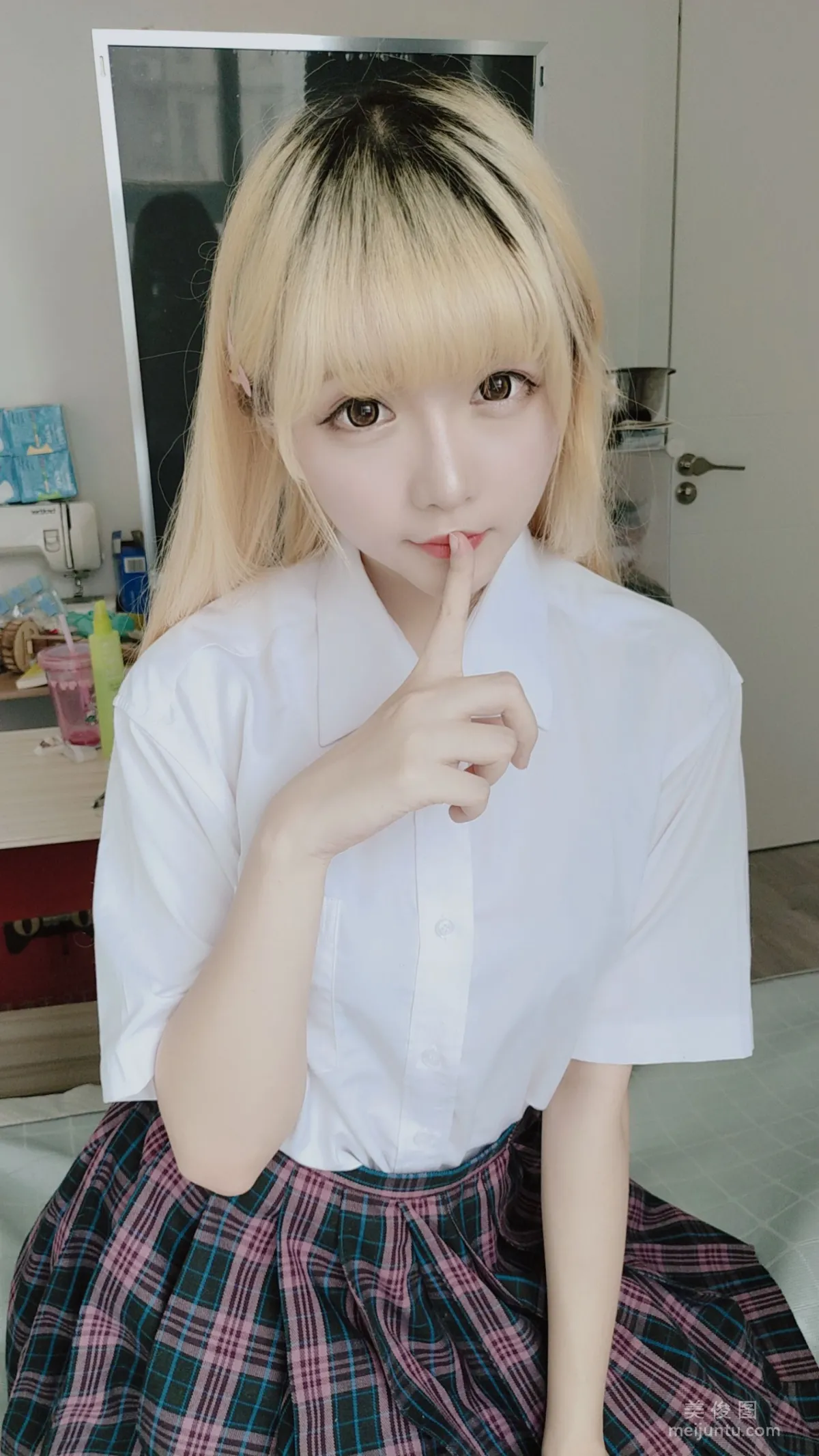 Xingzhi Chichi, JK Plaid Skirt Photo Set photo 16