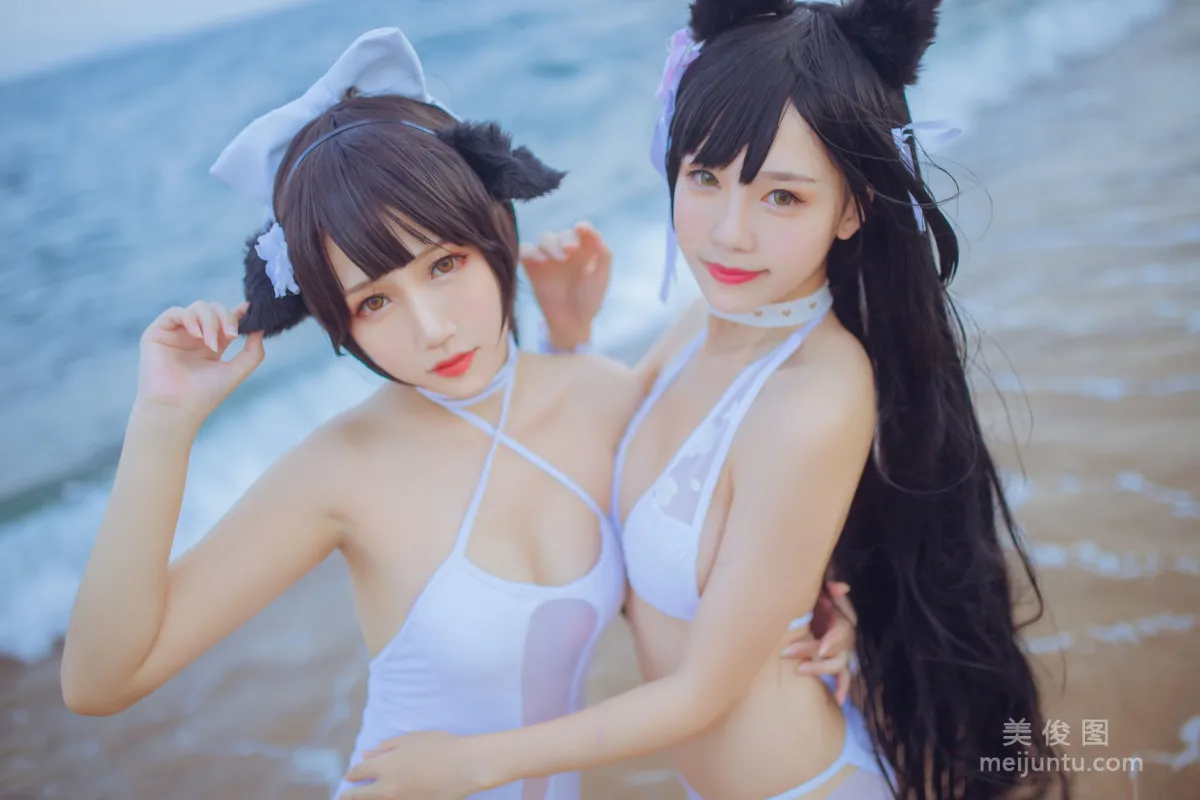 Douniang Lishi x Bu Daimao, Mastiff Beach Swimwear Photo Set photo 3
