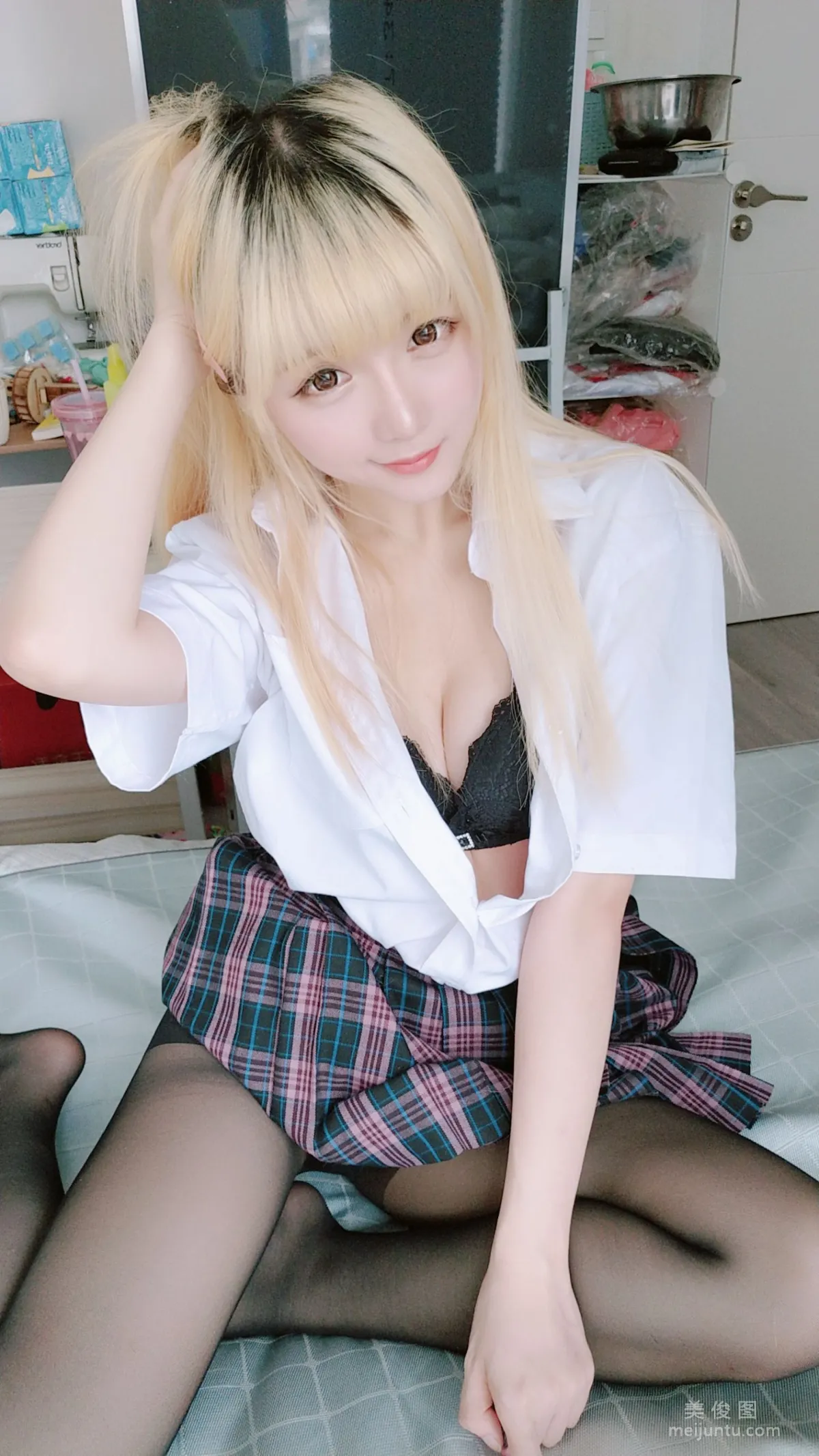 Xingzhi Chichi, JK Plaid Skirt Photo Set photo 60