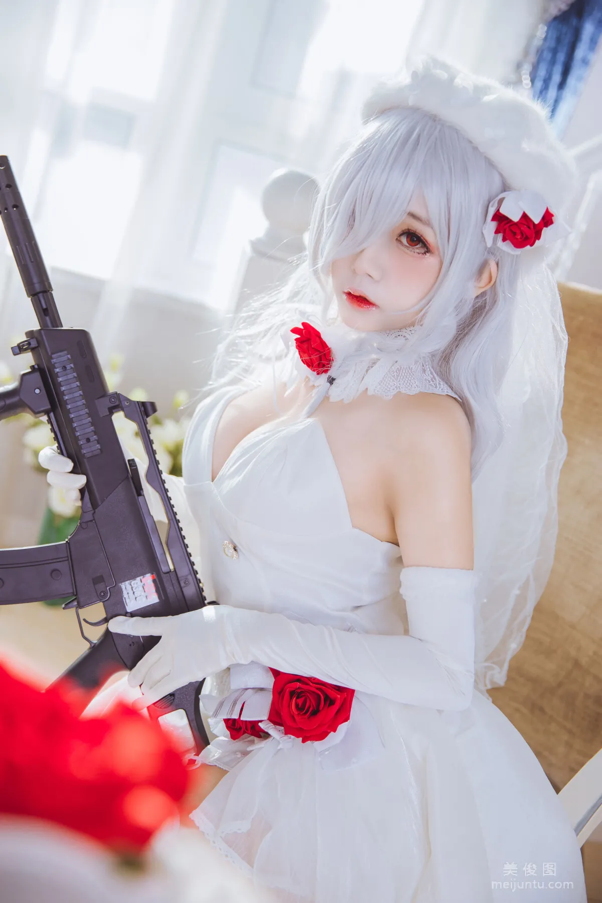 [Web Idol Coser] Ri Naijiao "g36c Dress" Photo Set photo 5