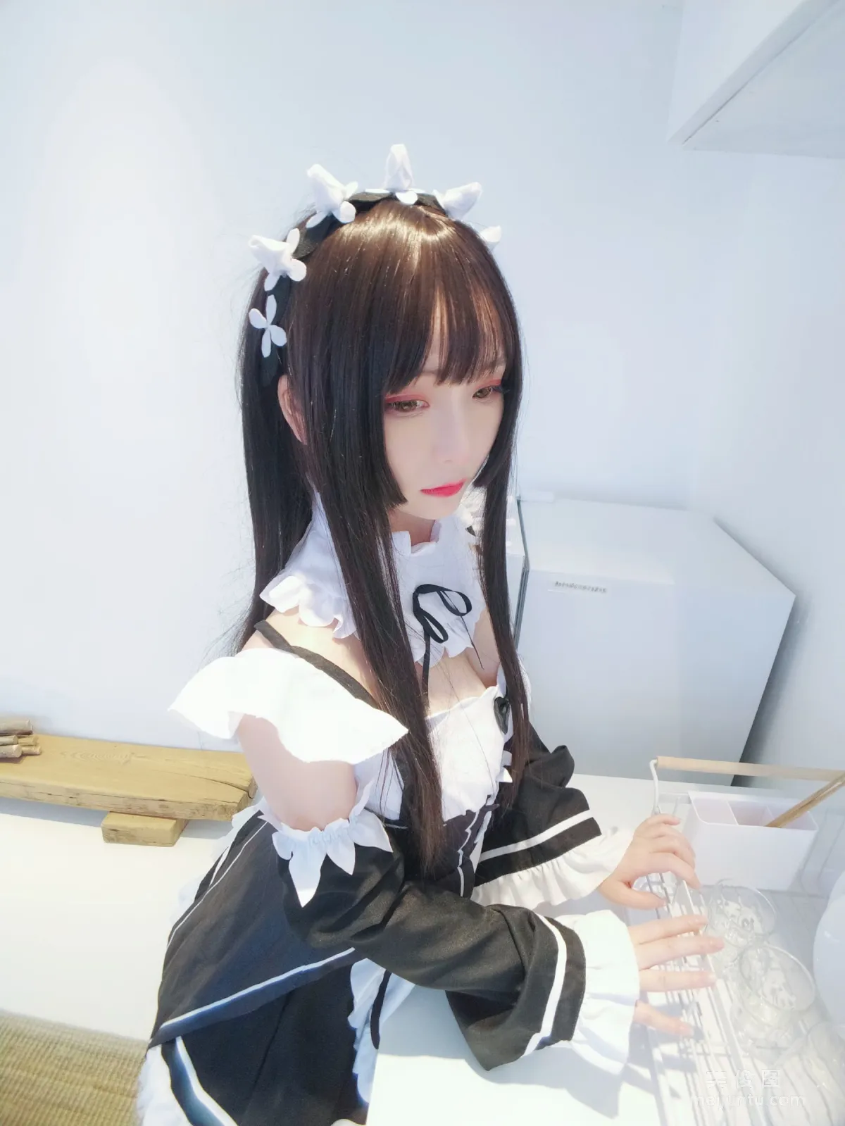 [Web Idols Coser] Guchuan kagura, Black and White Maid, Photo Set photo 25