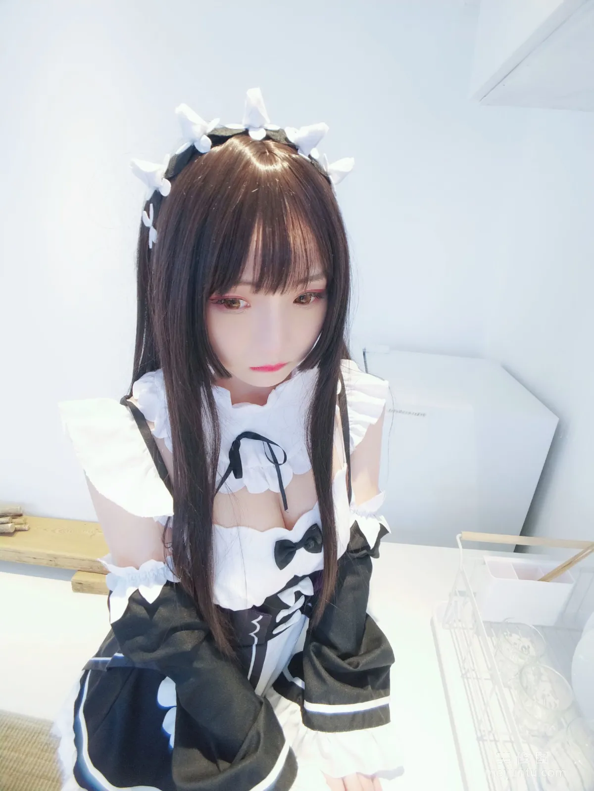 [Web Idols Coser] Guchuan kagura, Black and White Maid, Photo Set photo 26
