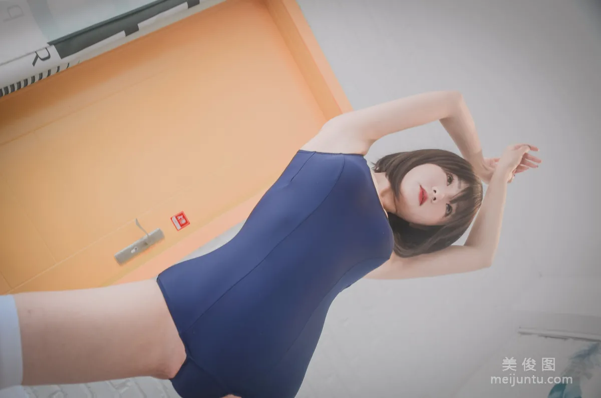 Cute Girl Shi Qingshui, School Swimsuit, Photo Set photo 5