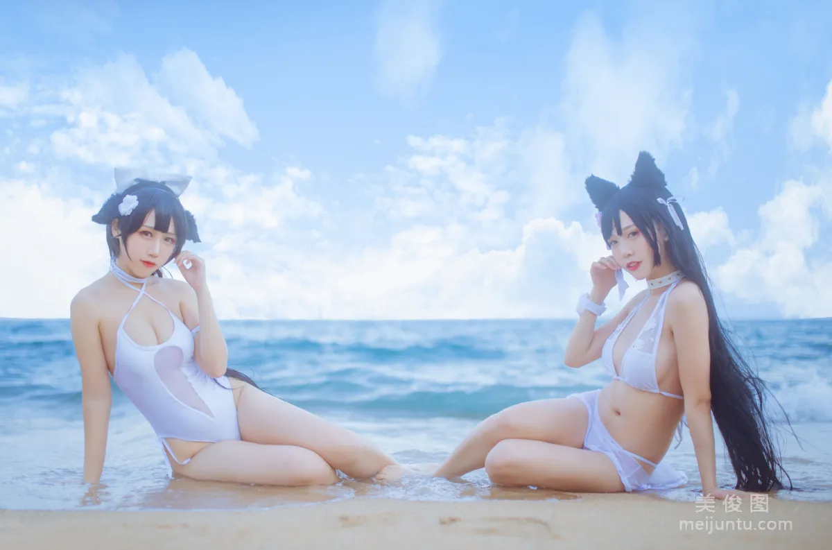 Douniang Lishi x Bu Daimao, Mastiff Beach Swimwear Photo Set photo 29