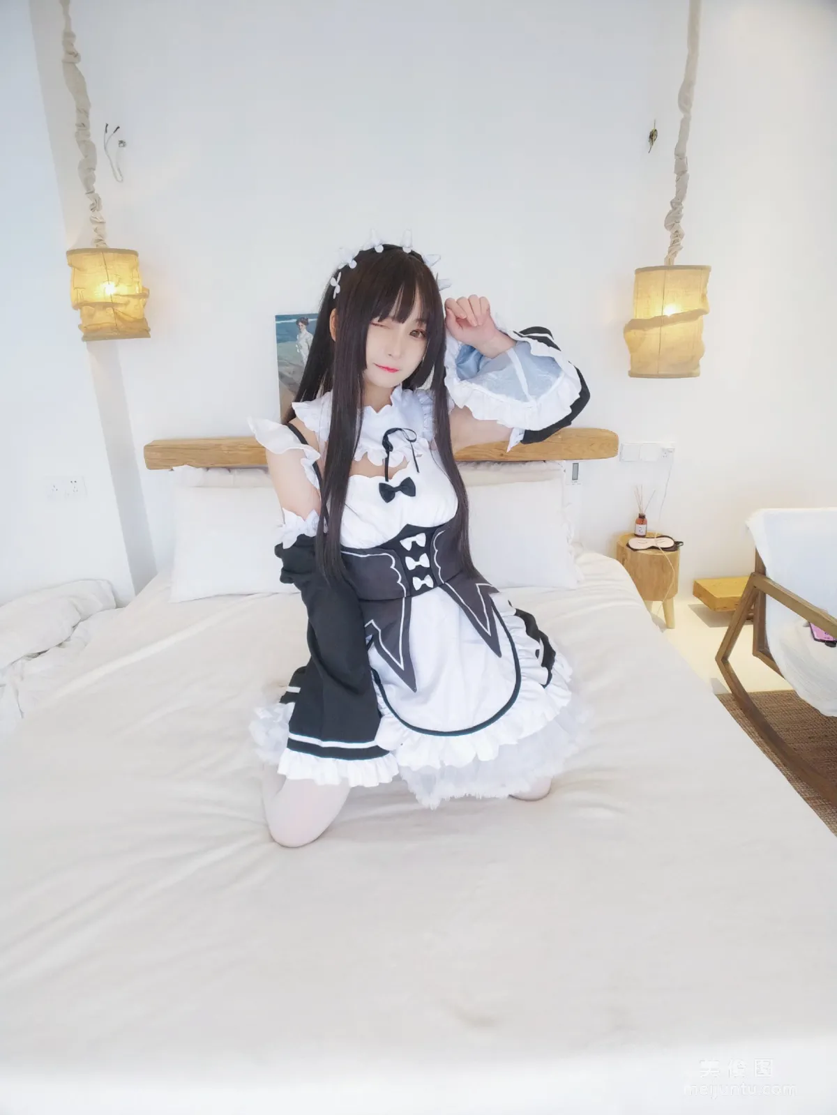 [Web Idols Coser] Guchuan kagura, Black and White Maid, Photo Set photo 22