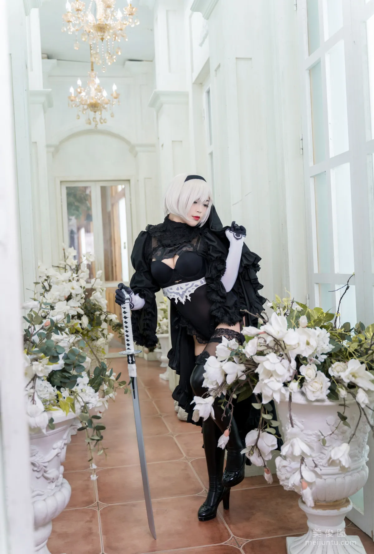 [美女Coser] -白烨- 《2b全套》 写真集11