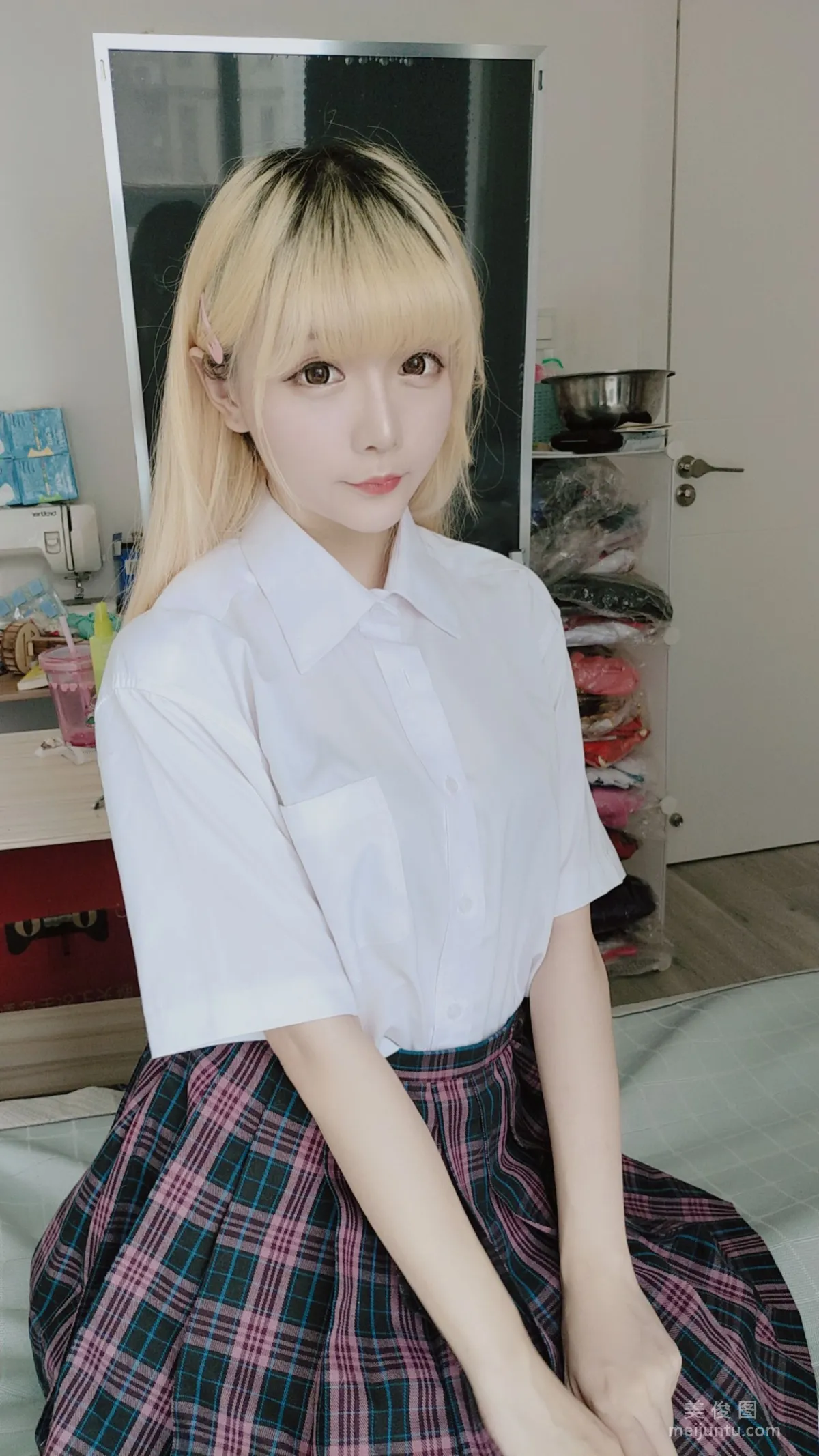 Xingzhi Chichi, JK Plaid Skirt Photo Set photo 14
