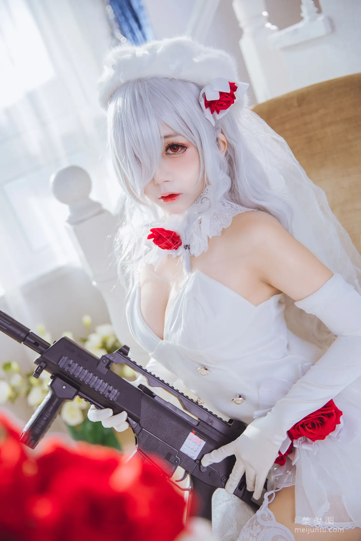 [Web Idol Coser] Ri Naijiao "g36c Dress" Photo Set photo 4