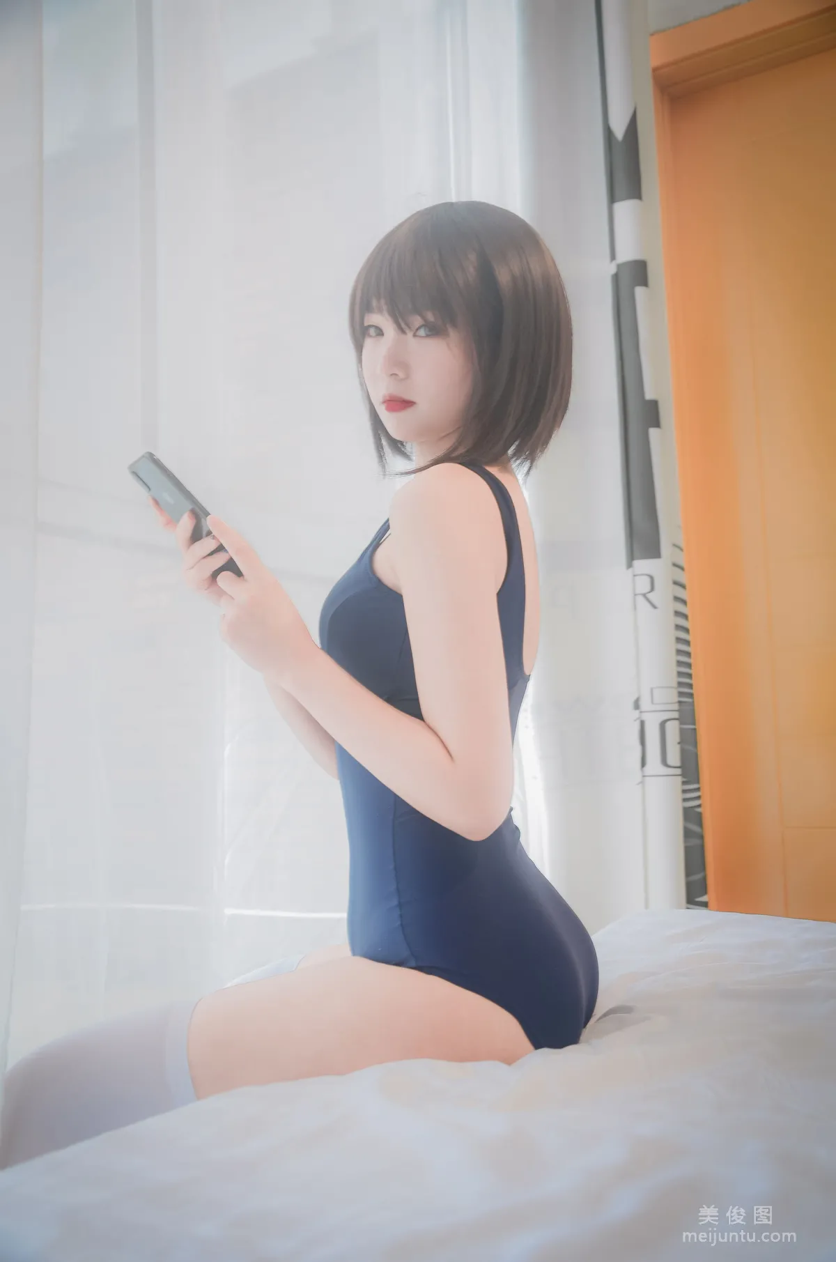 Cute Girl Shi Qingshui, School Swimsuit, Photo Set photo 8