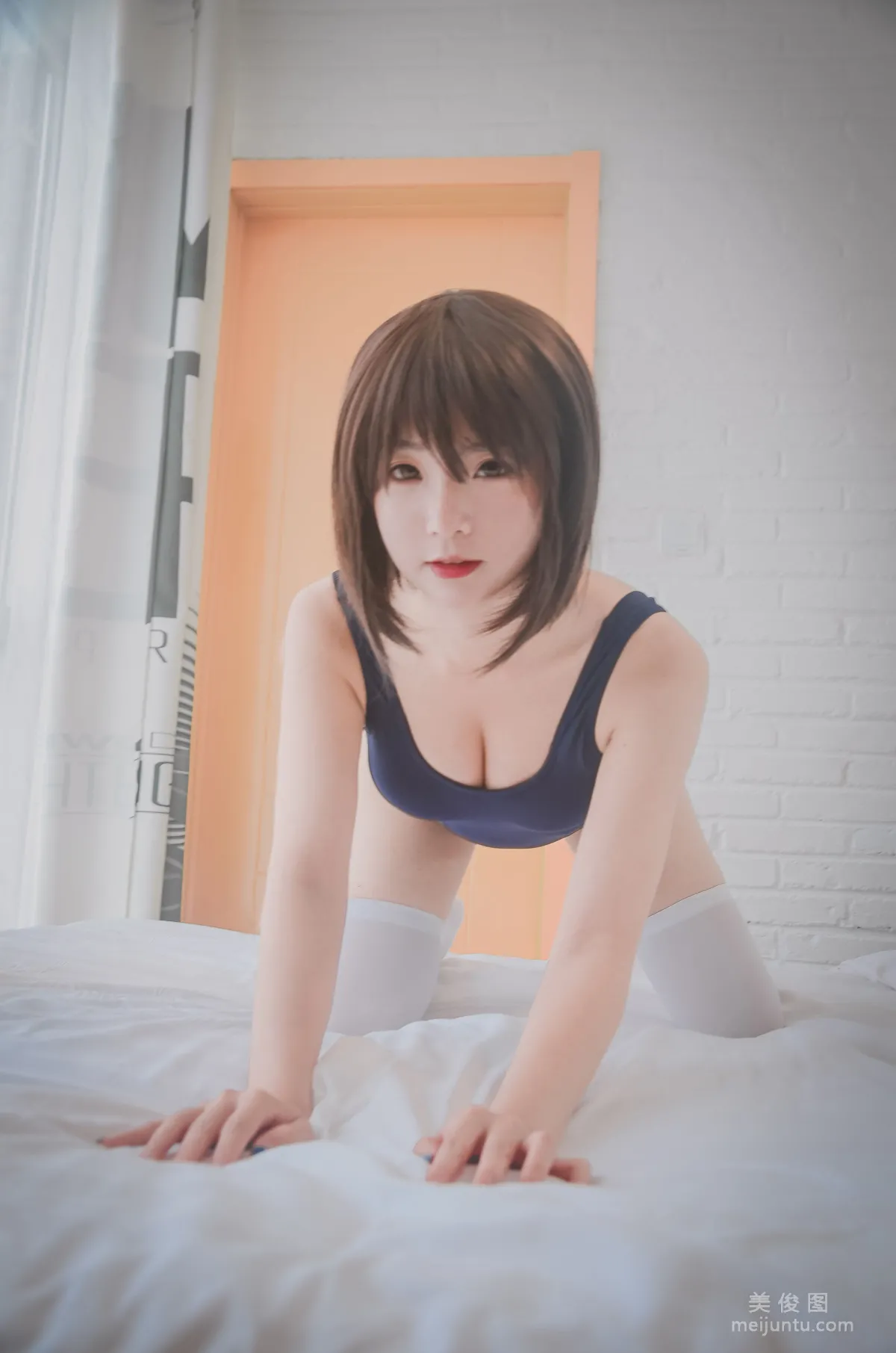 Cute Girl Shi Qingshui, School Swimsuit, Photo Set photo 3