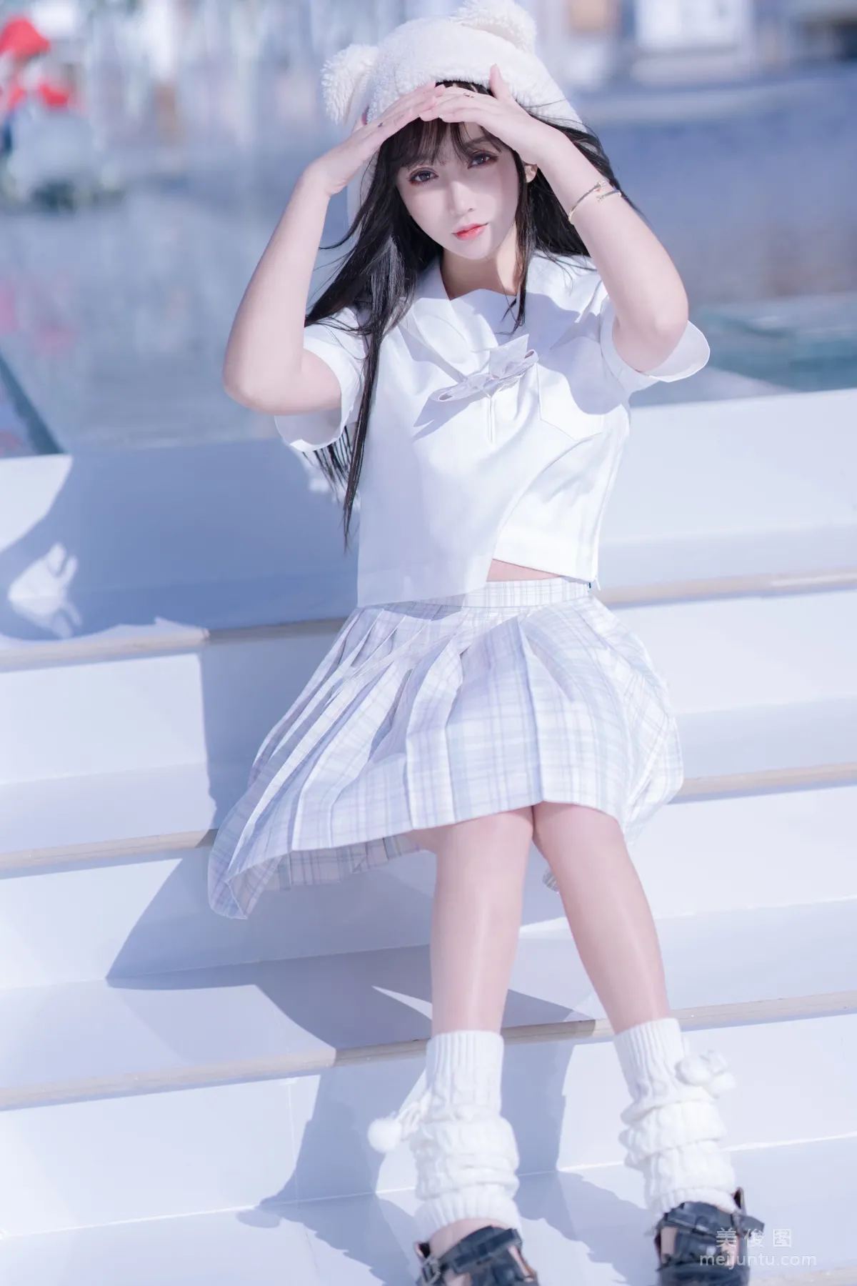 Streamer Mixianxian sama 《JK Cute Girl》 Photo Set photo 21